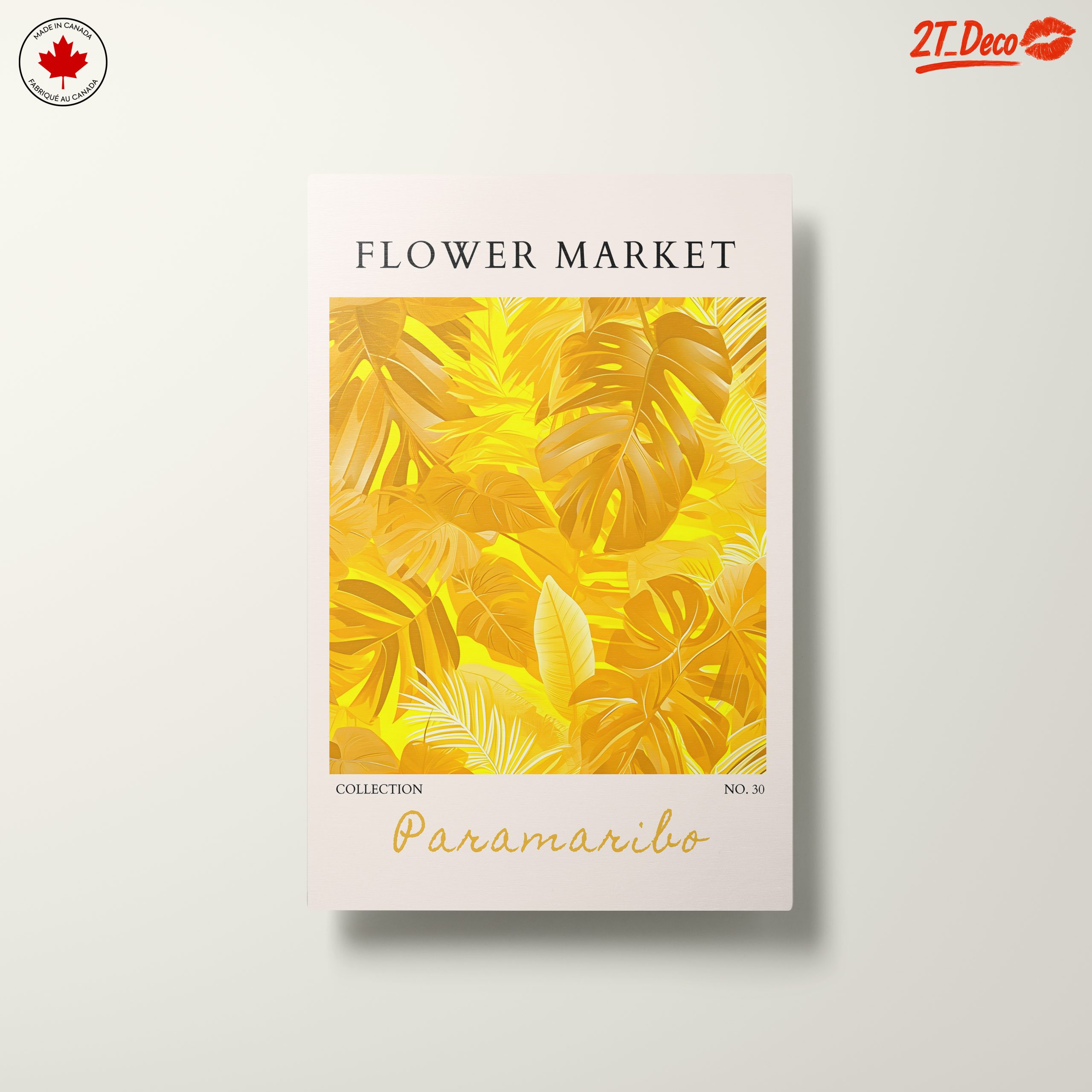 Vibrant Botanical Artwork with Leaf Patterns - Image 10