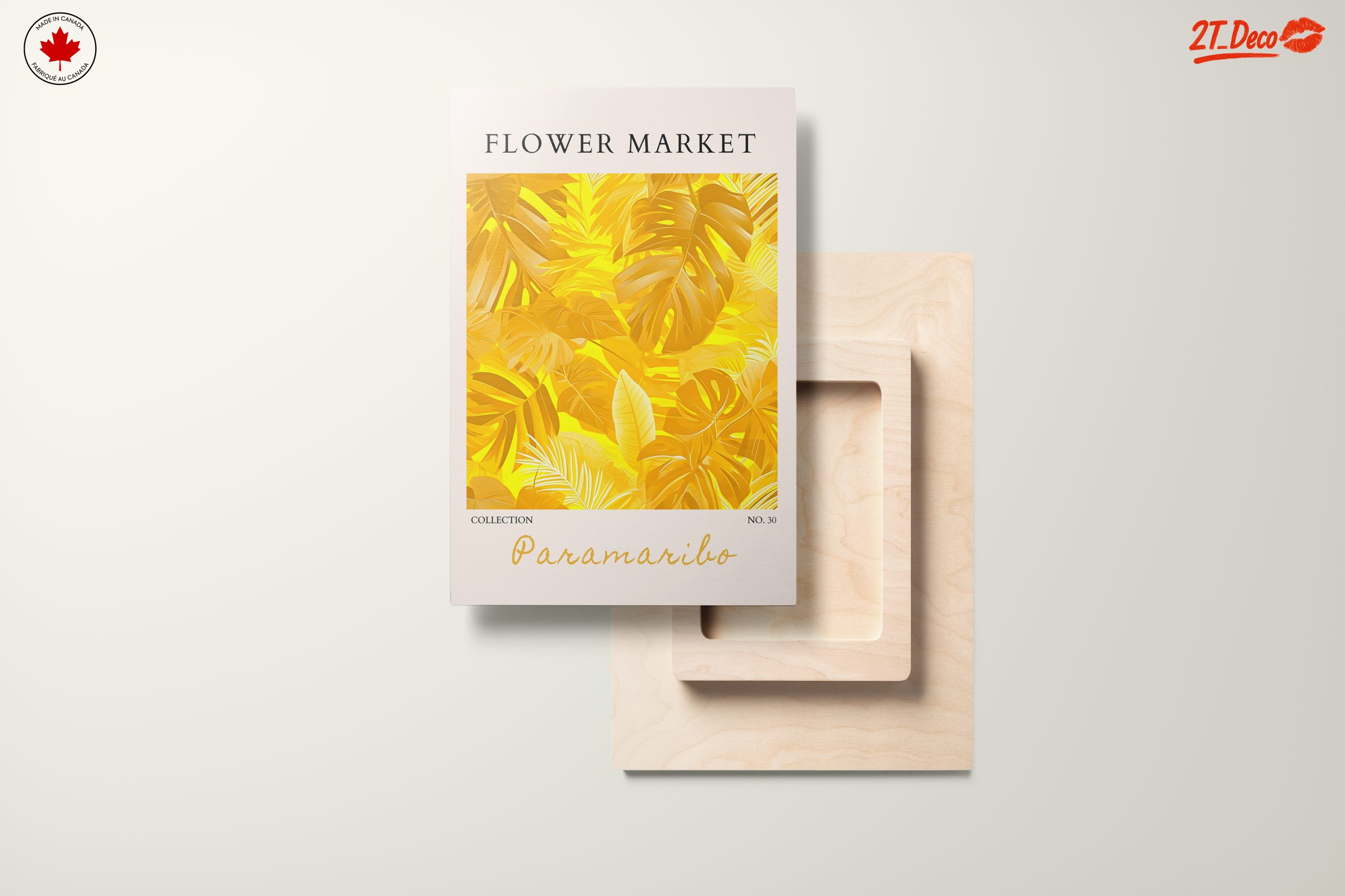 Vibrant Botanical Artwork with Leaf Patterns - Image 11
