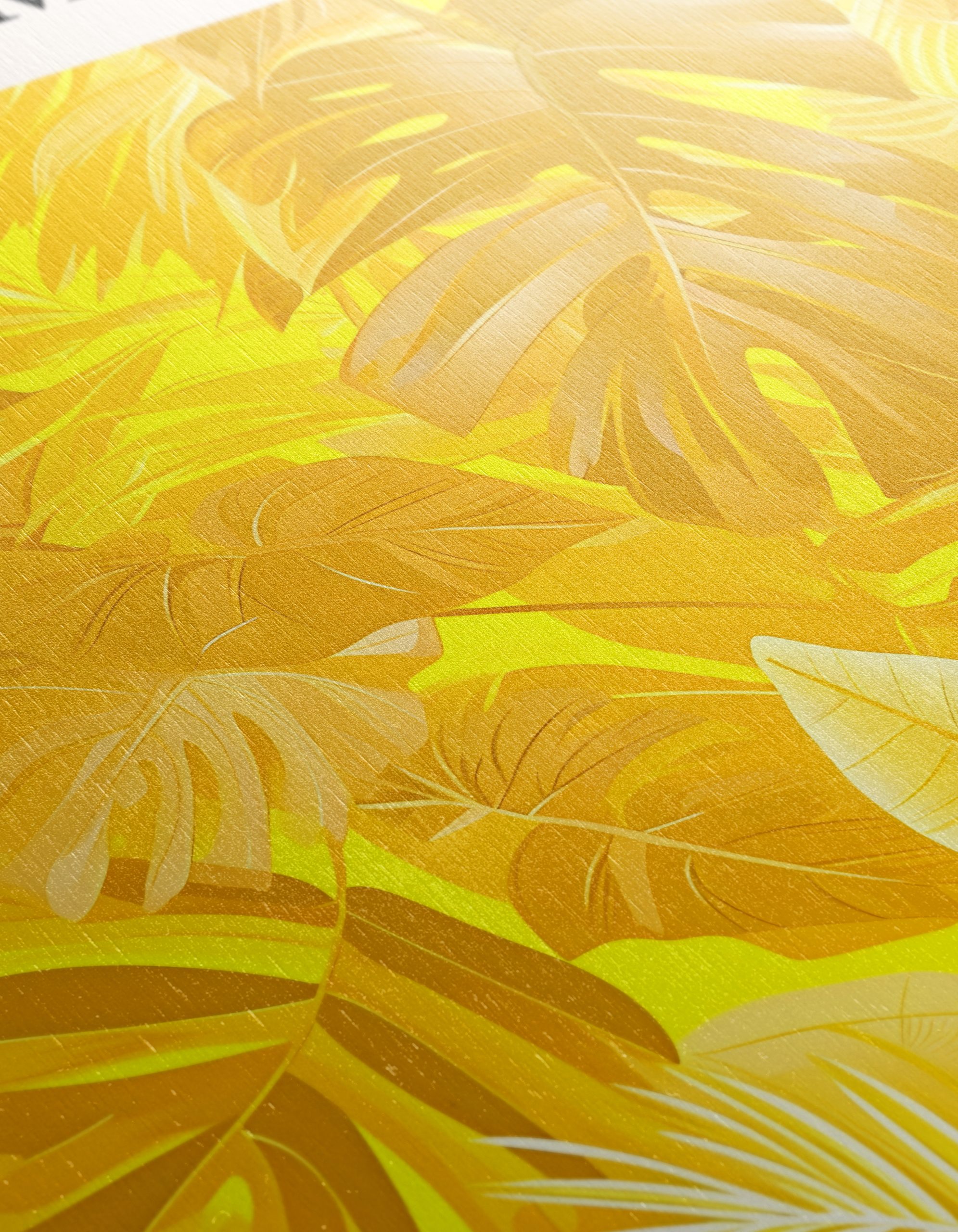 Vibrant Botanical Artwork with Leaf Patterns - Image 12