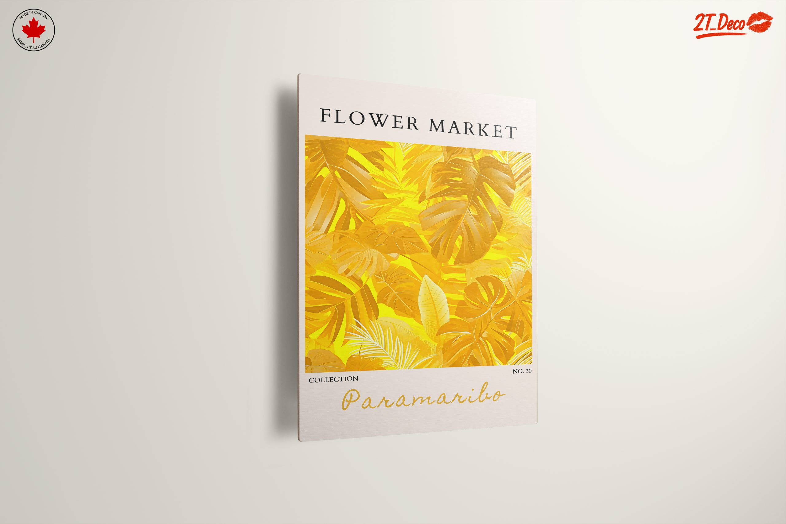 Vibrant Botanical Artwork with Leaf Patterns - Image 13