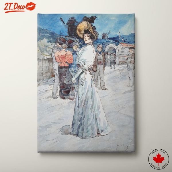 Elegant Woman in Historical Fashion