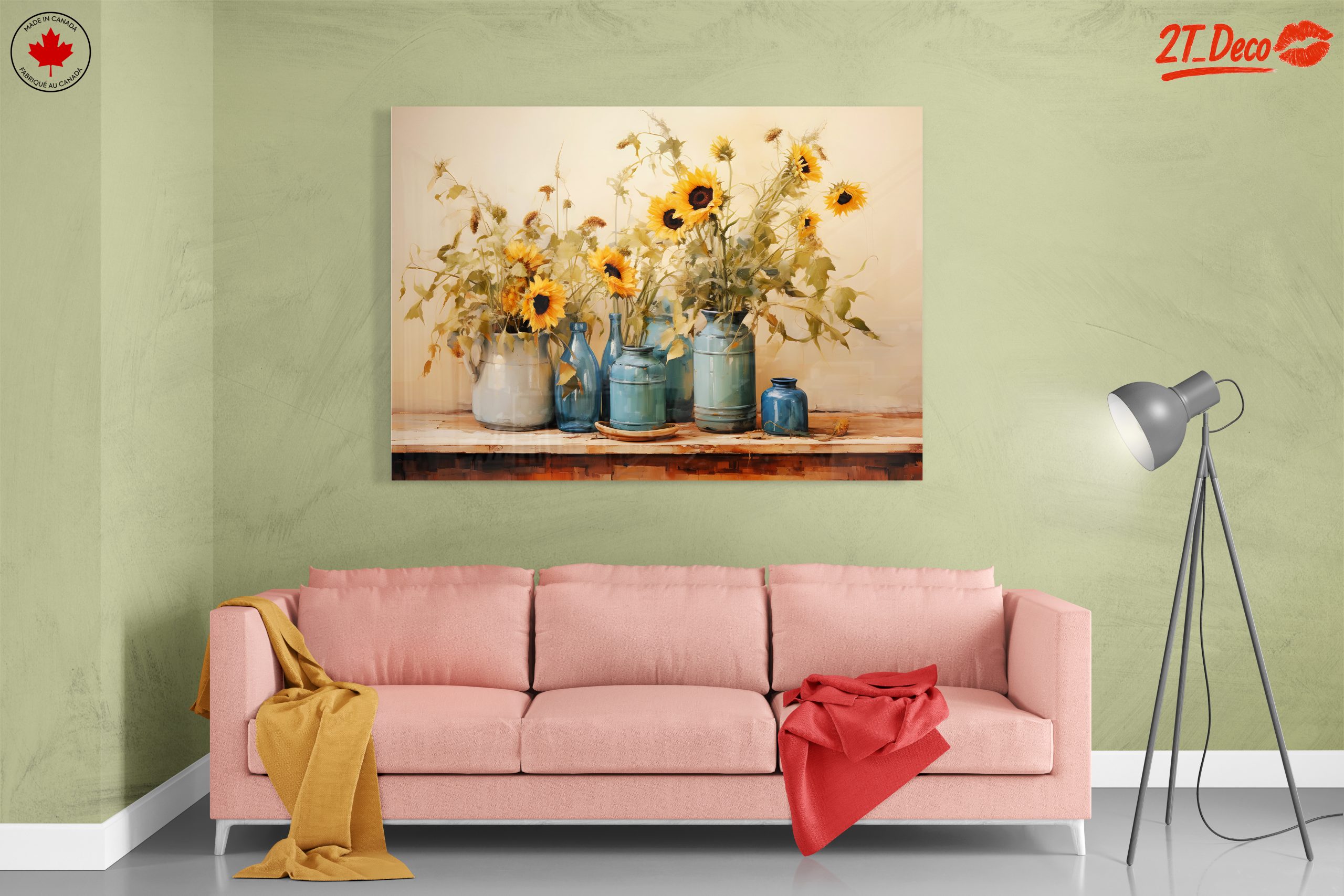 Sunflowers in Blue Vases Still Life - Image 7