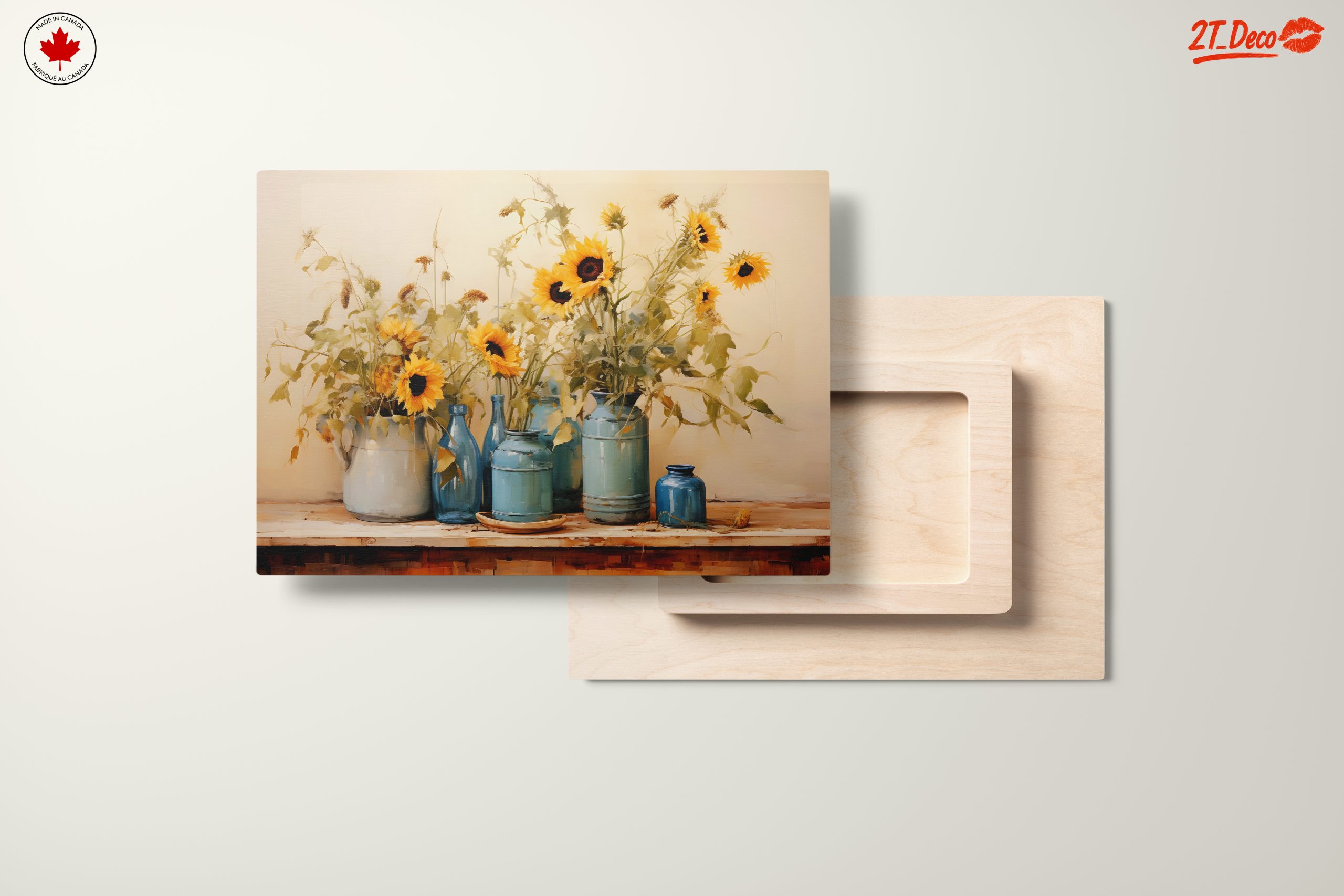 Sunflowers in Blue Vases Still Life - Image 11