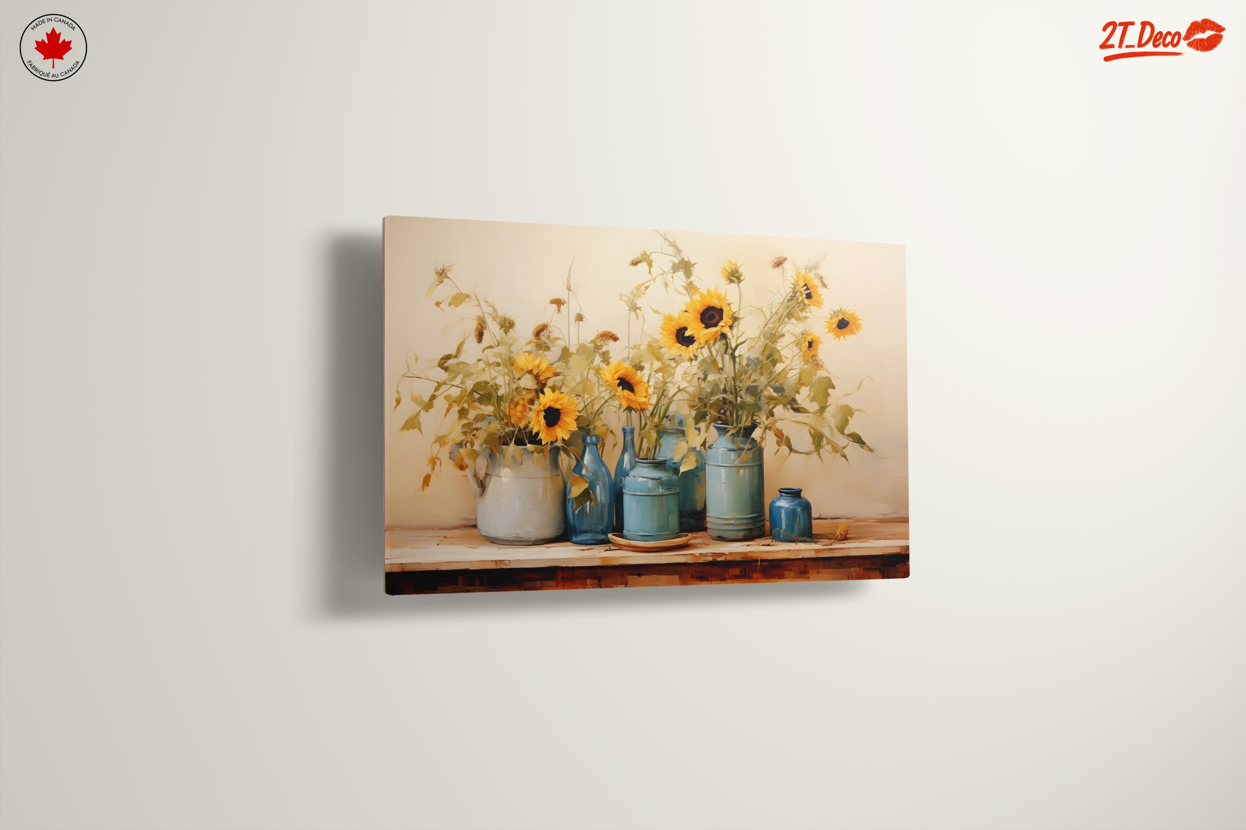 Sunflowers in Blue Vases Still Life - Image 13