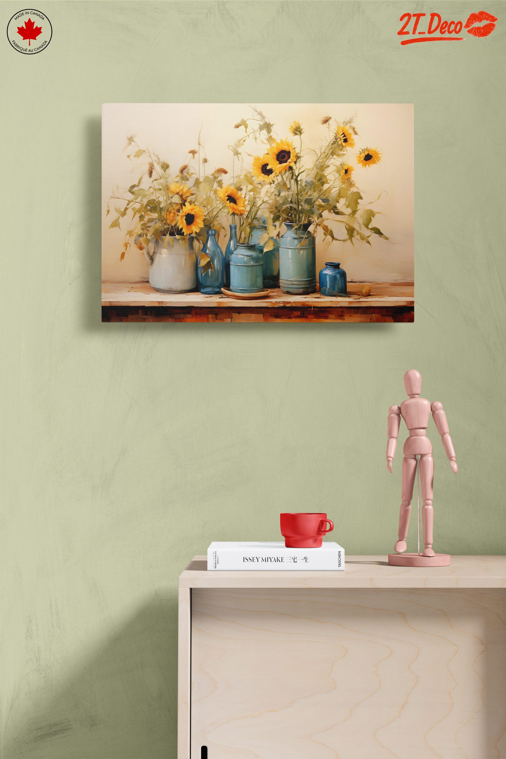 Sunflowers in Blue Vases Still Life - Image 14