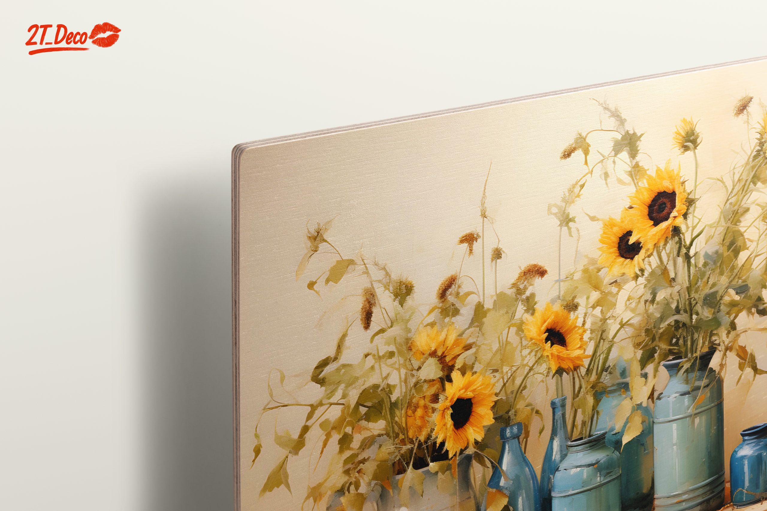 Sunflowers in Blue Vases Still Life - Image 15
