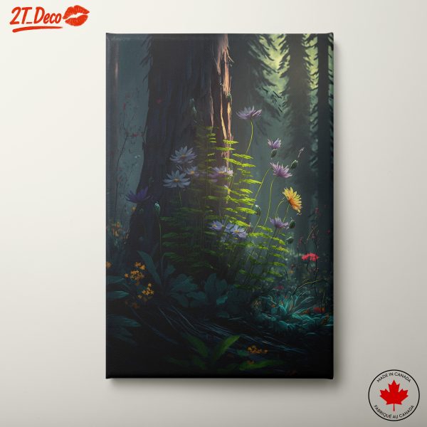 Vibrant Forest Floral Art