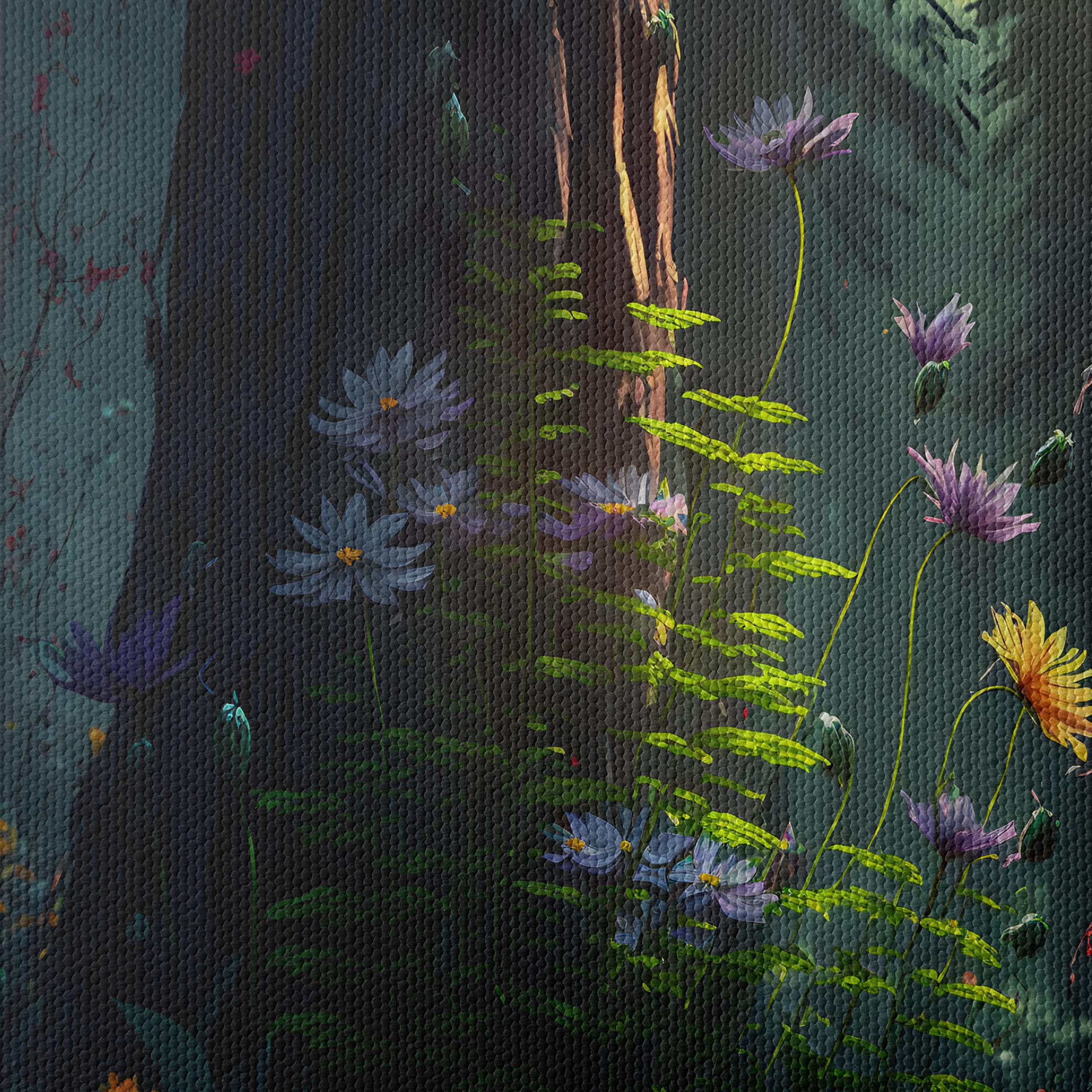 Vibrant Forest Floral Art - Image 4