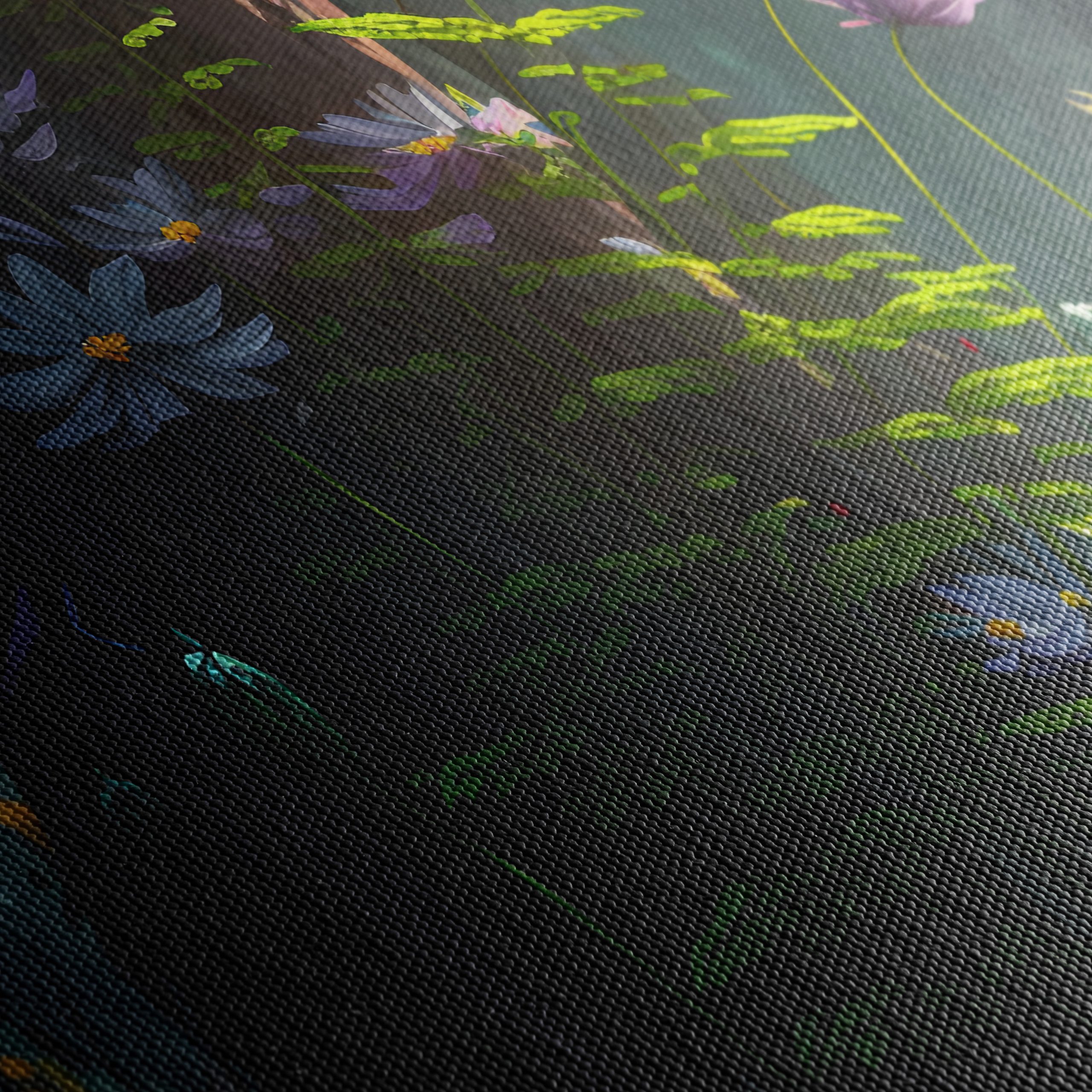 Vibrant Forest Floral Art - Image 5