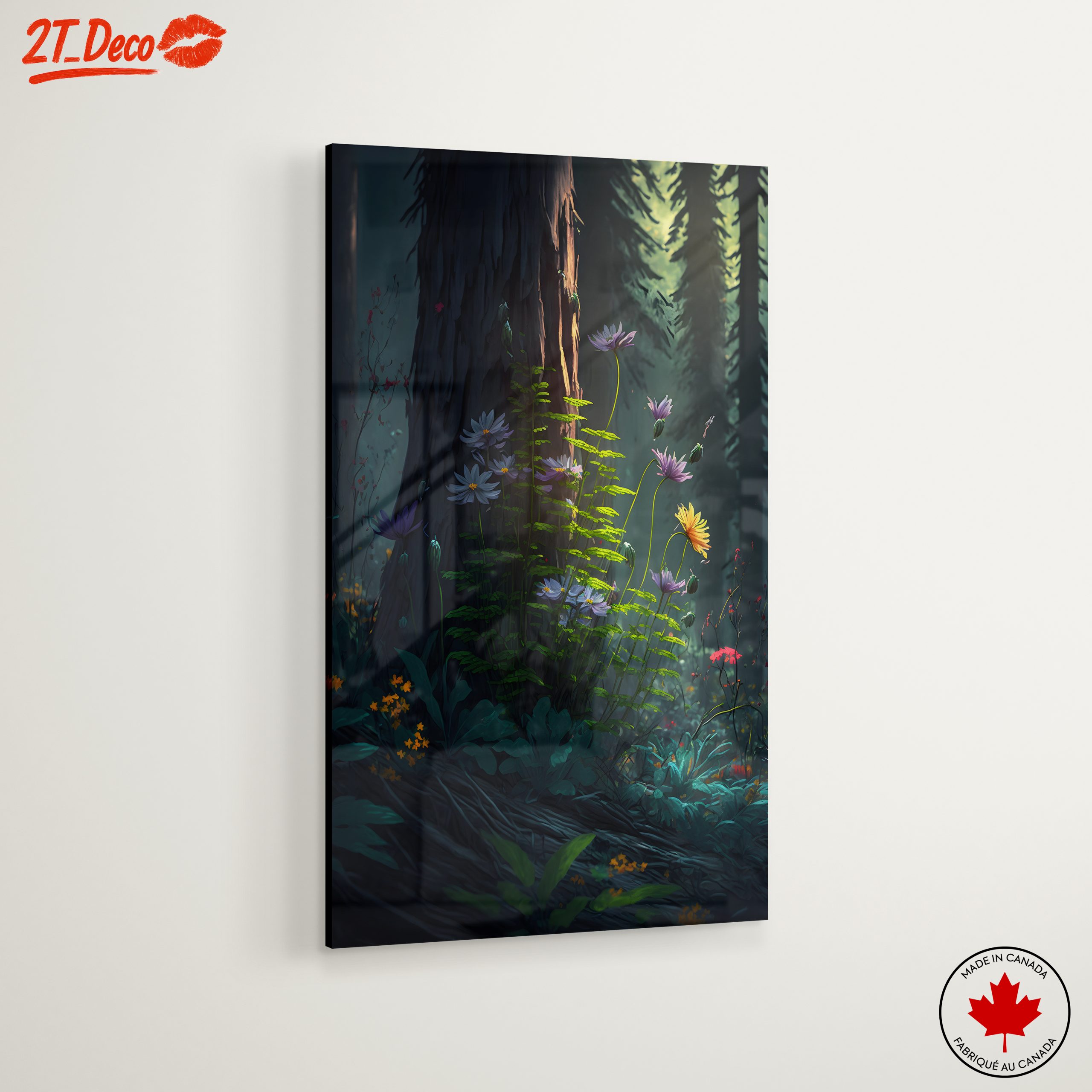 Vibrant Forest Floral Art - Image 6