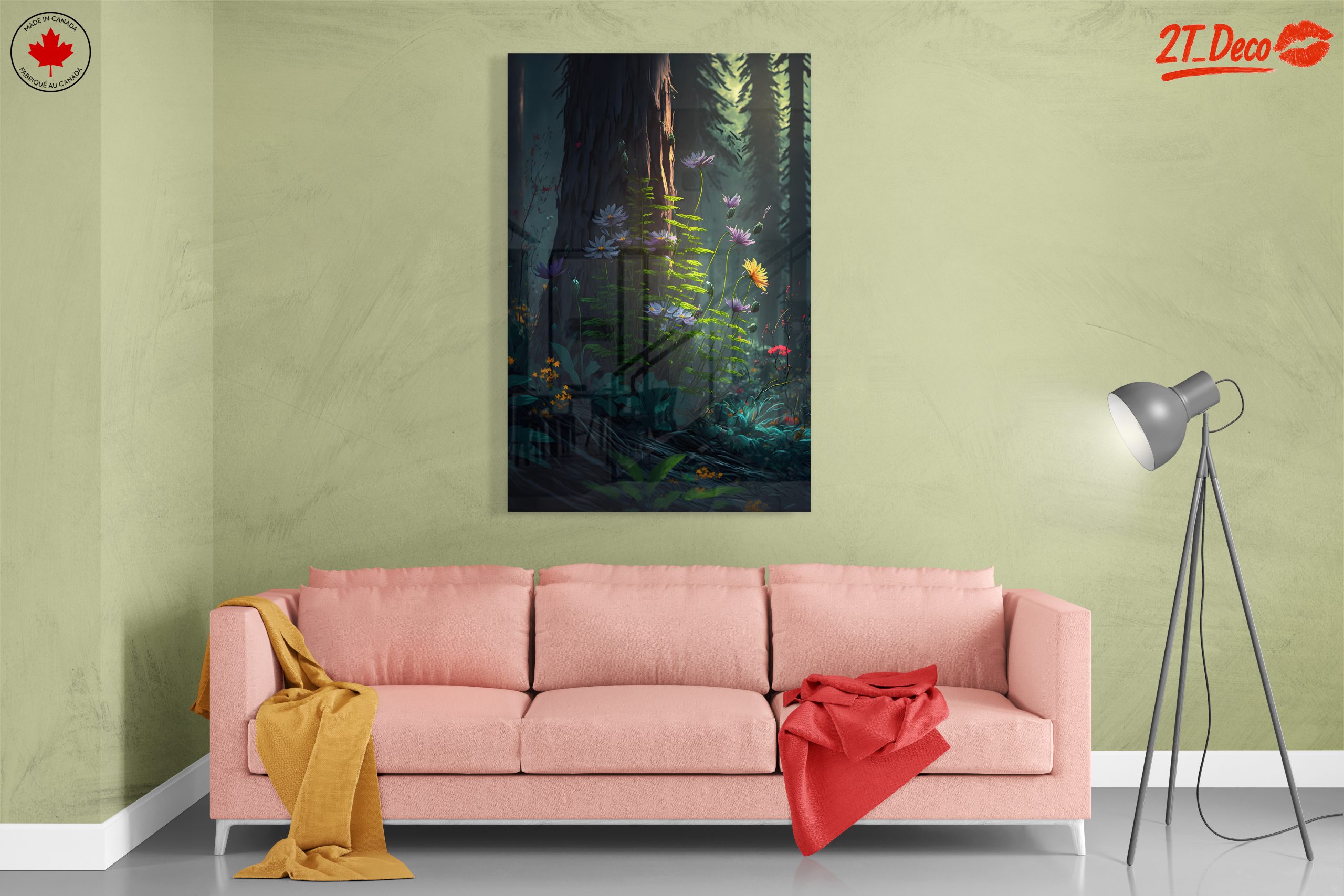 Vibrant Forest Floral Art - Image 7