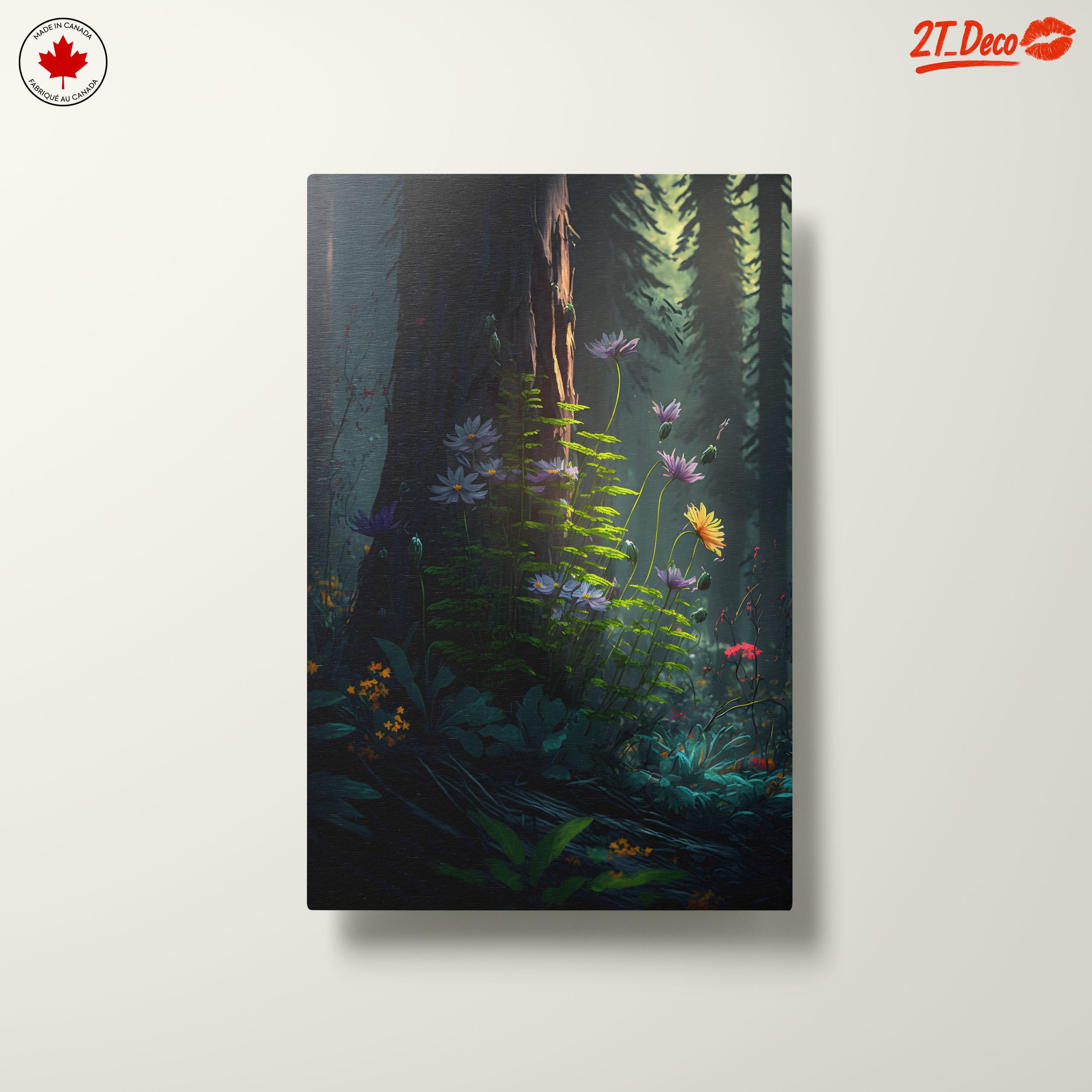 Vibrant Forest Floral Art - Image 10