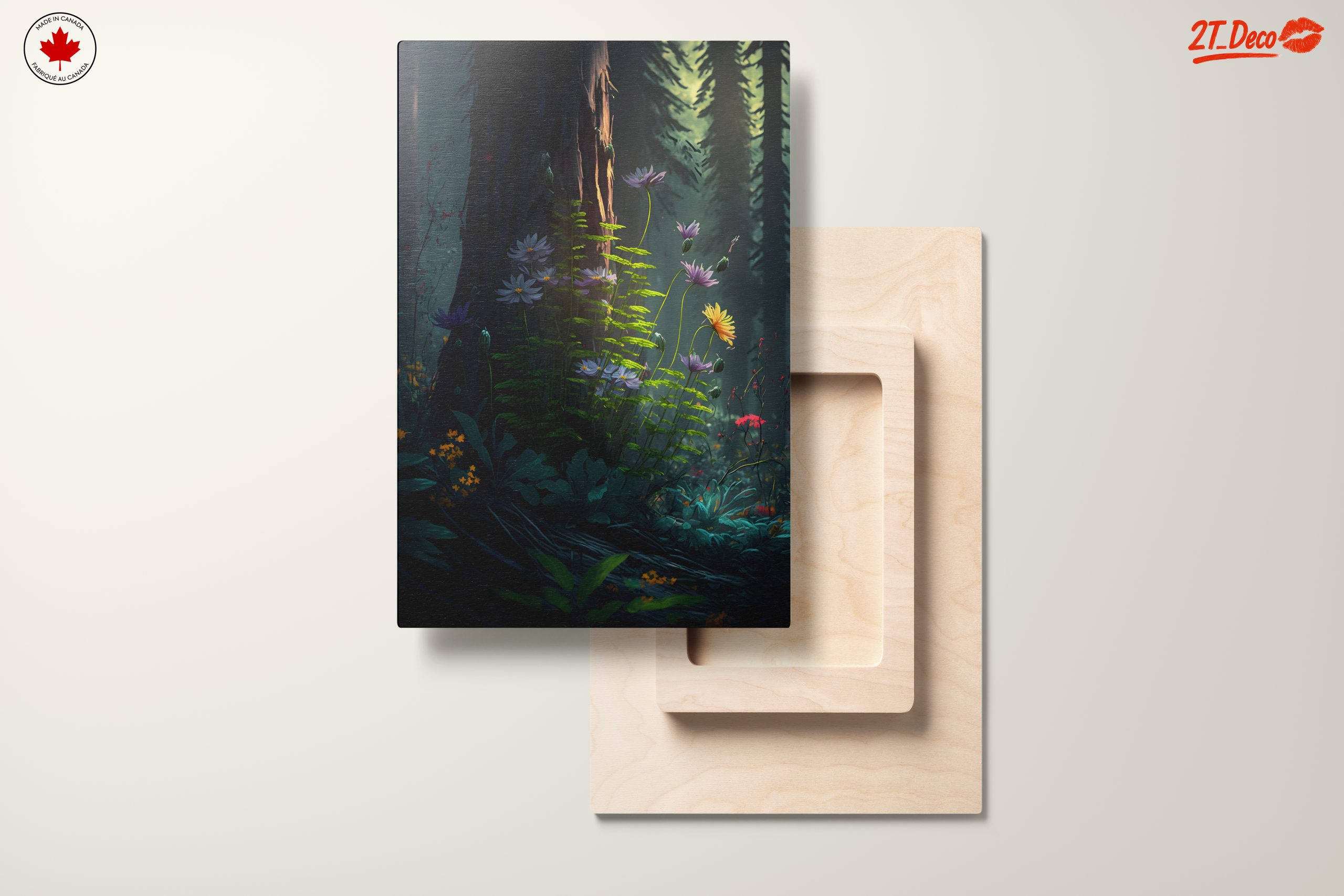 Vibrant Forest Floral Art - Image 11
