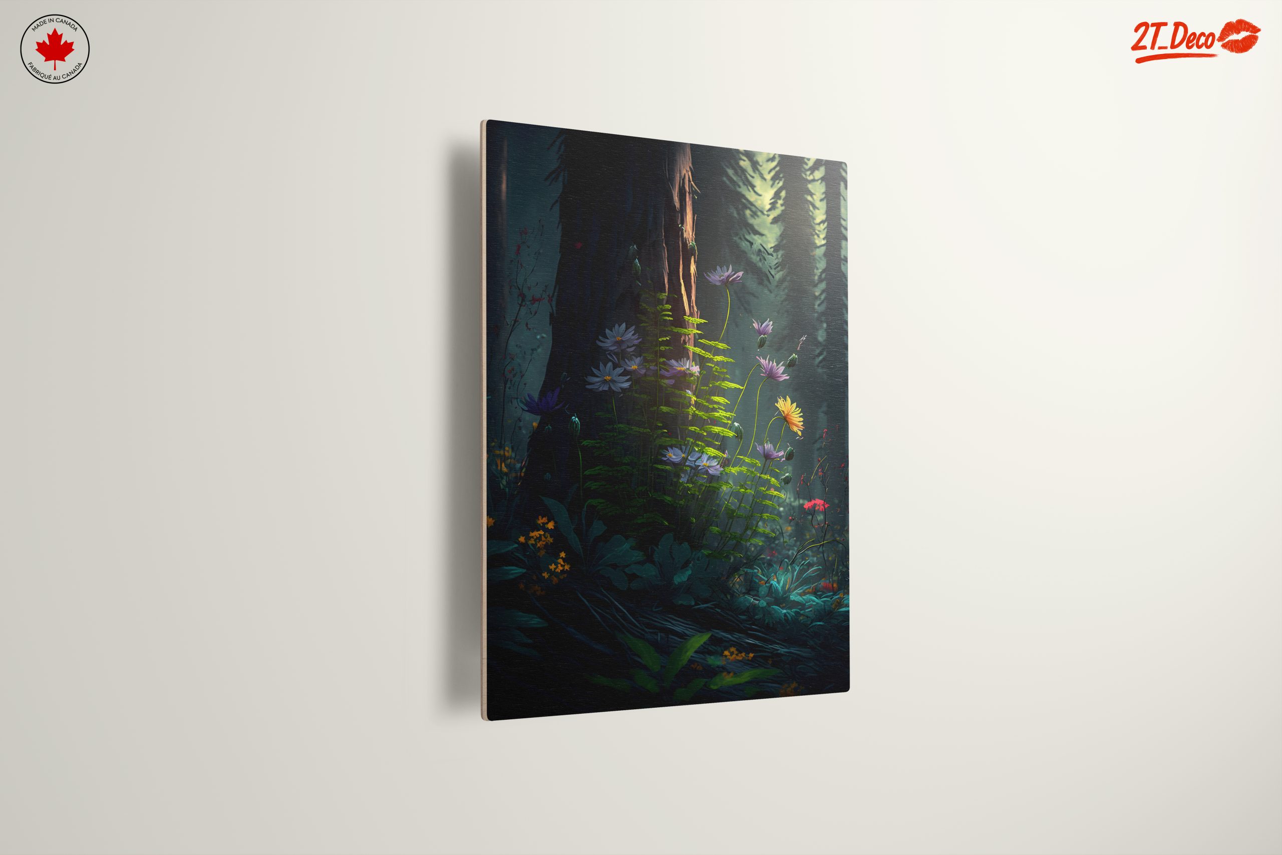 Vibrant Forest Floral Art - Image 13
