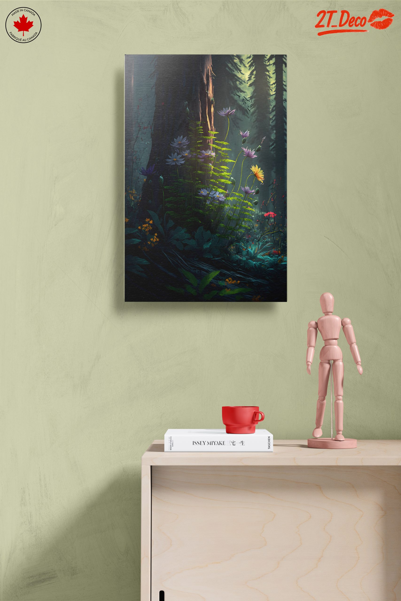 Vibrant Forest Floral Art - Image 14