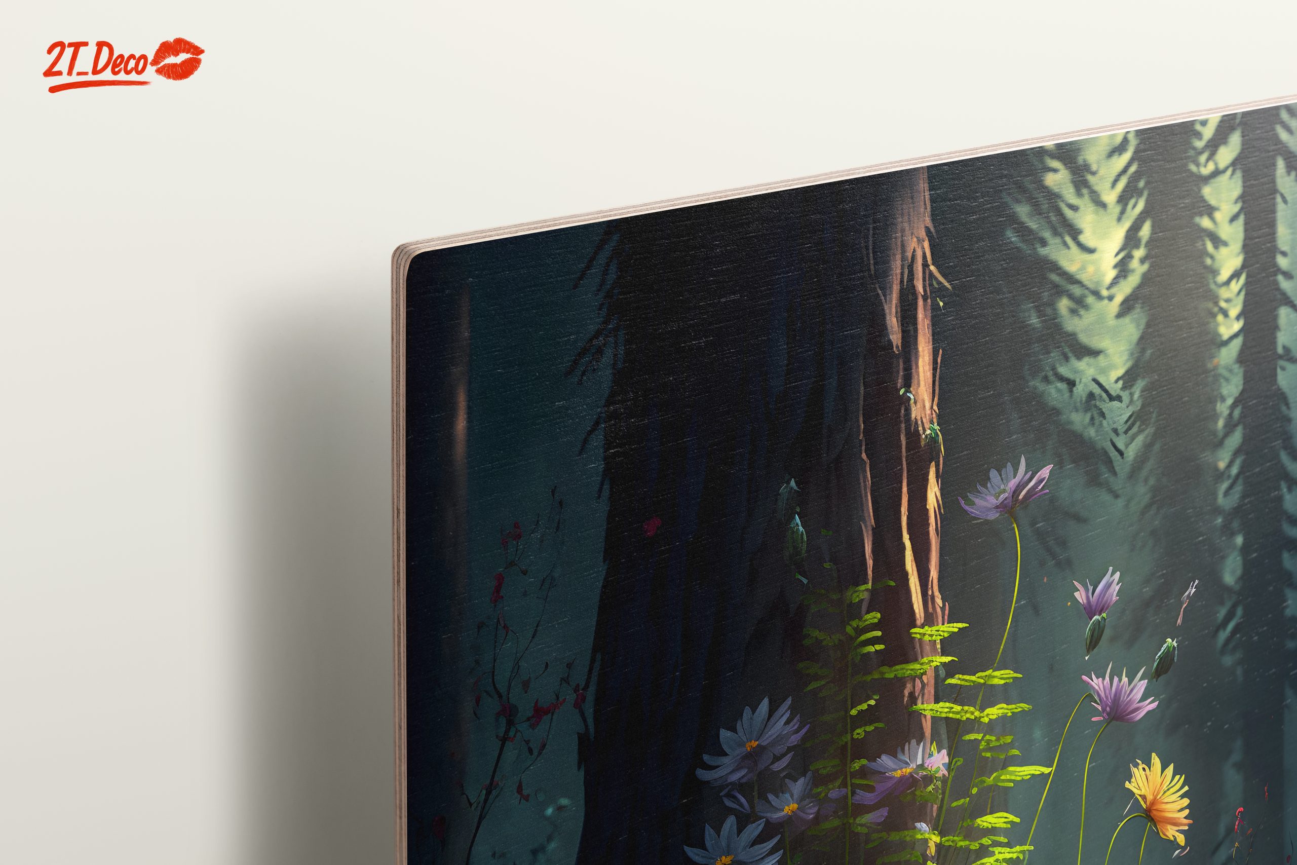 Vibrant Forest Floral Art - Image 15