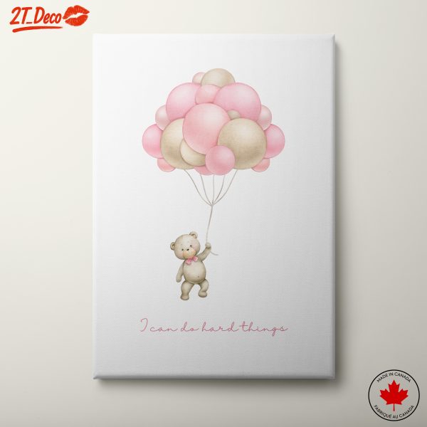Whimsical Teddy Bear with Balloons 2