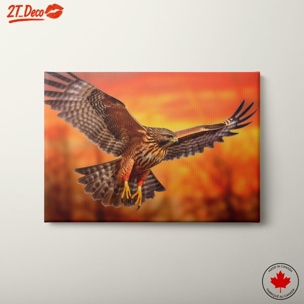 Majestic Bird of Prey in Flight