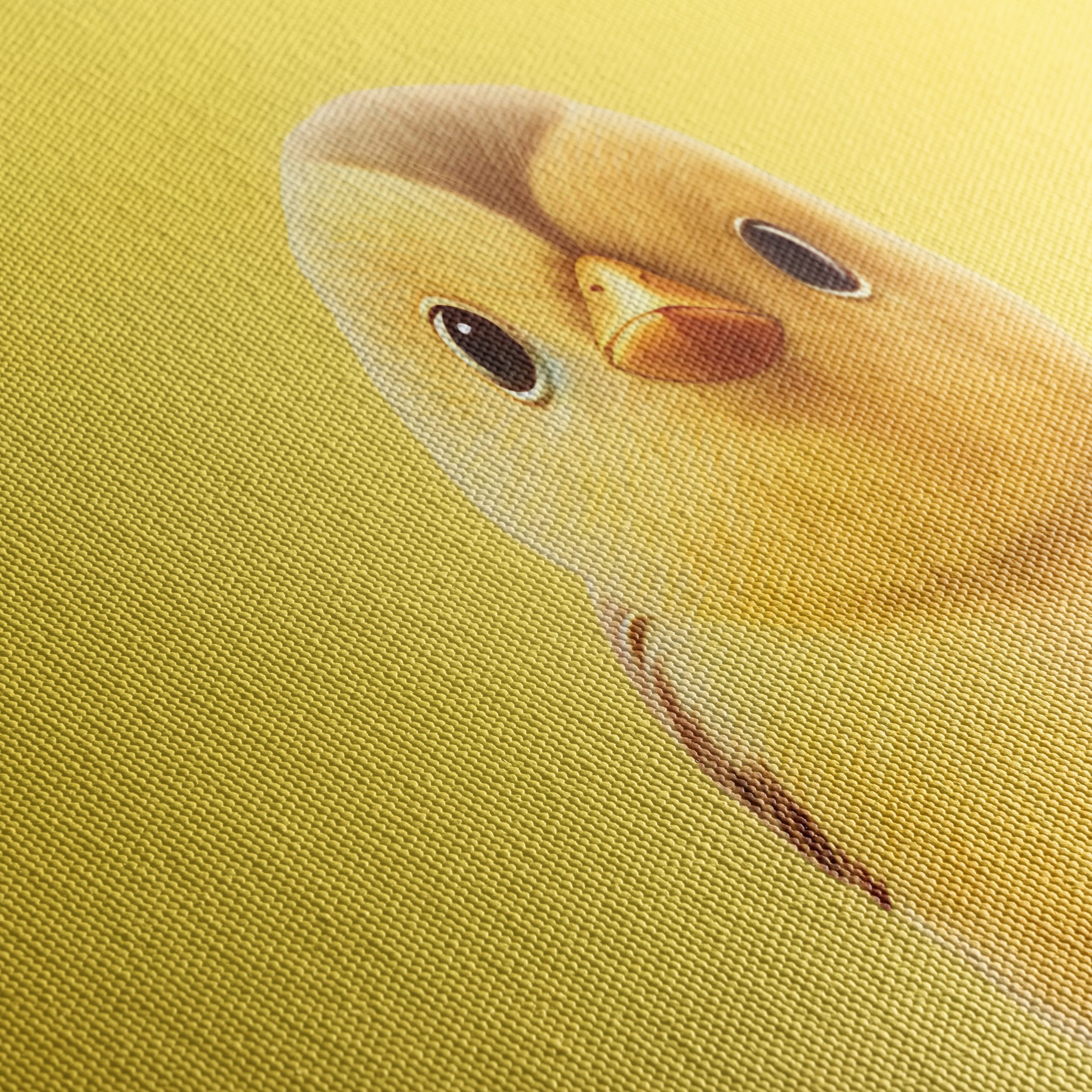 Adorable Chick Illustration on Bright Yellow Background - Image 5