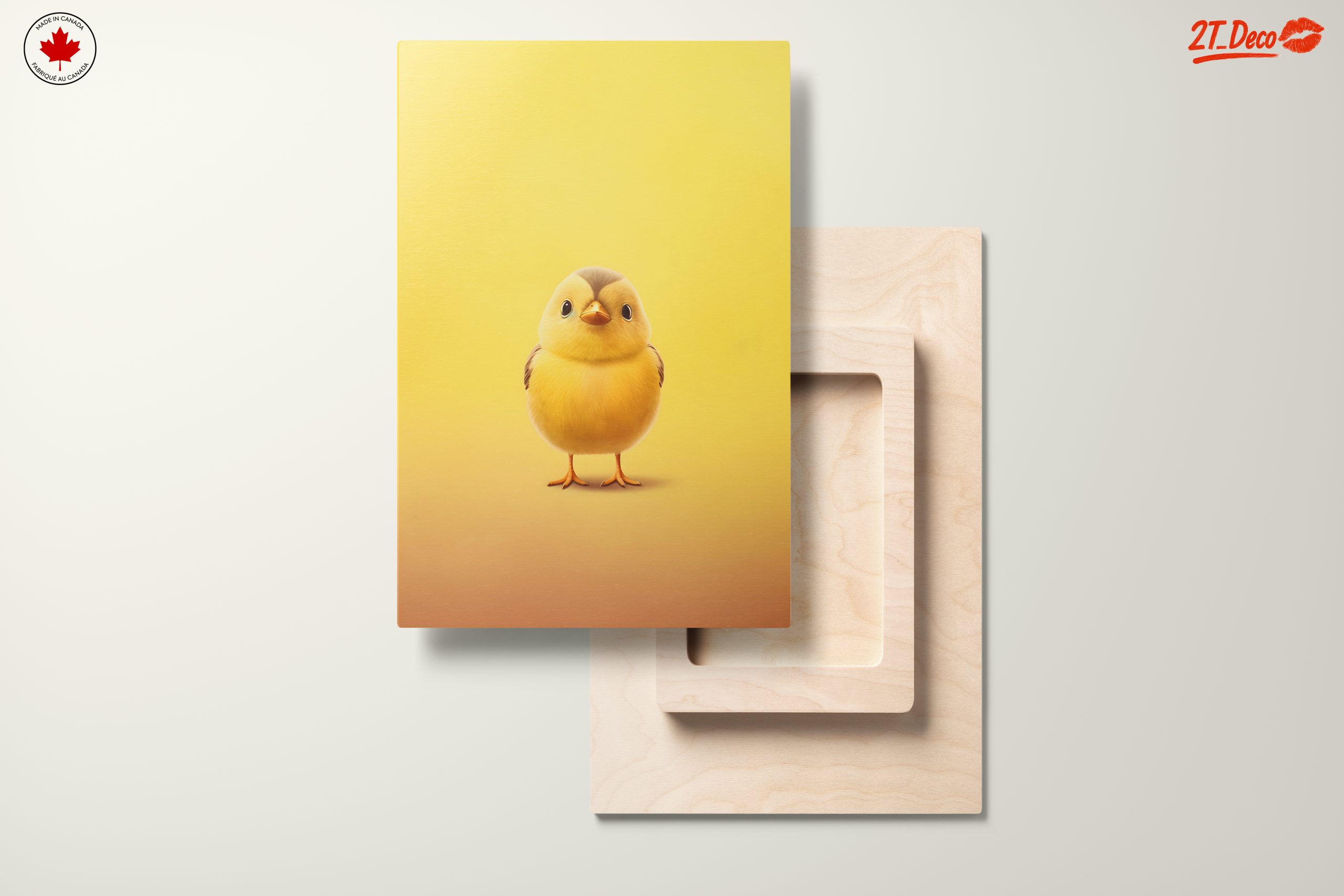 Adorable Chick Illustration on Bright Yellow Background - Image 11