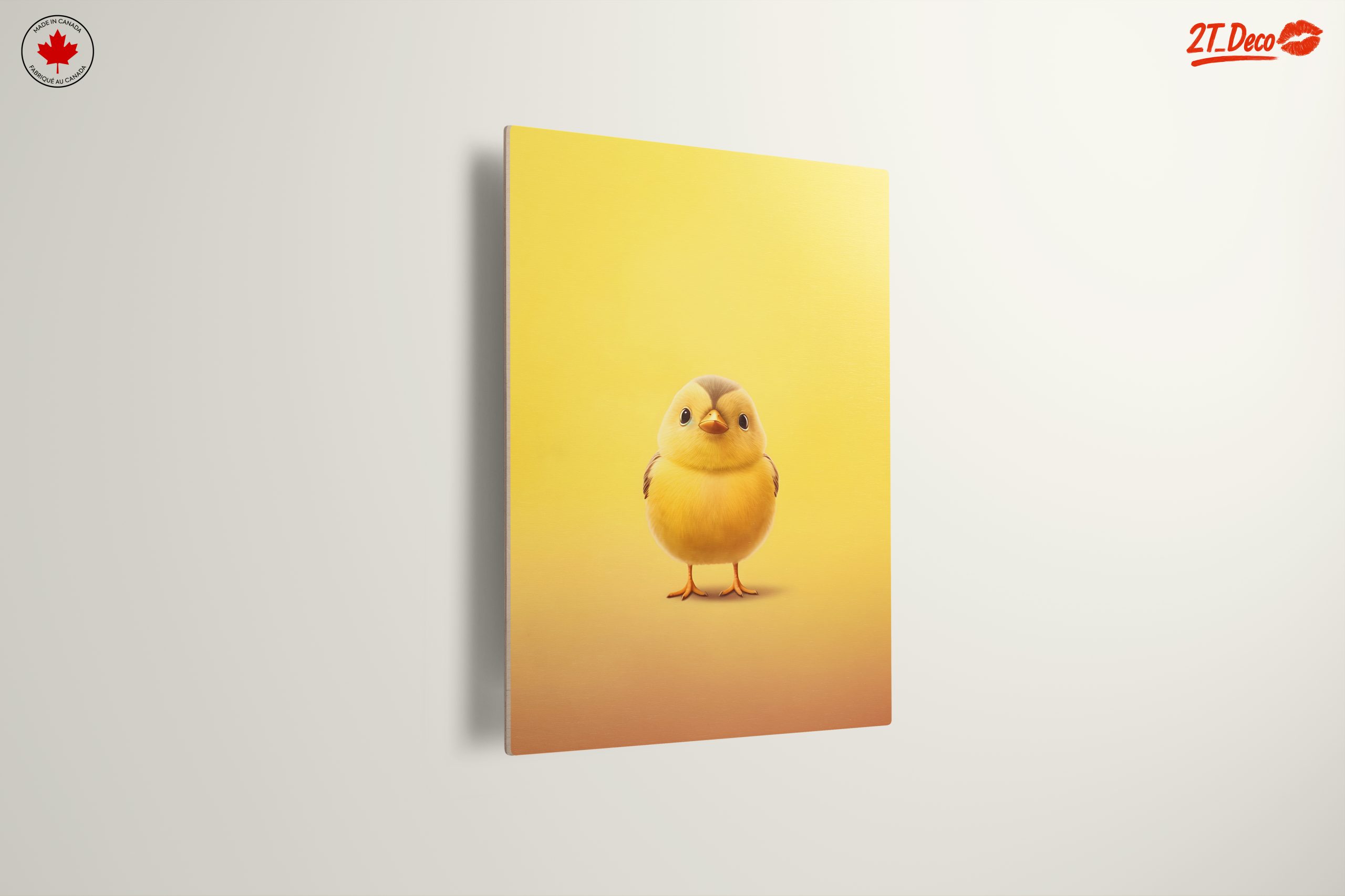 Adorable Chick Illustration on Bright Yellow Background - Image 13