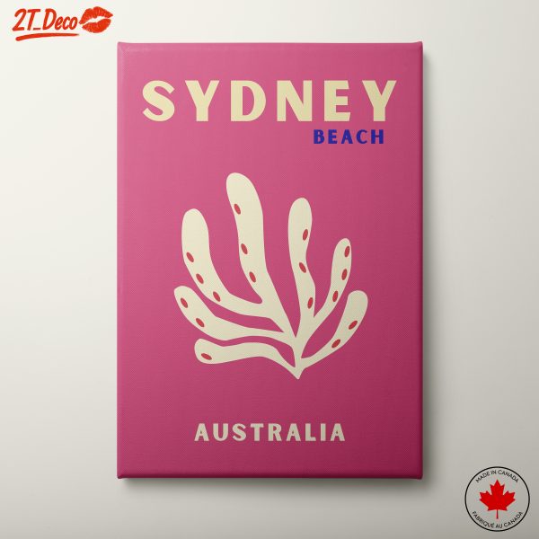 Sydney Beach Typography Art