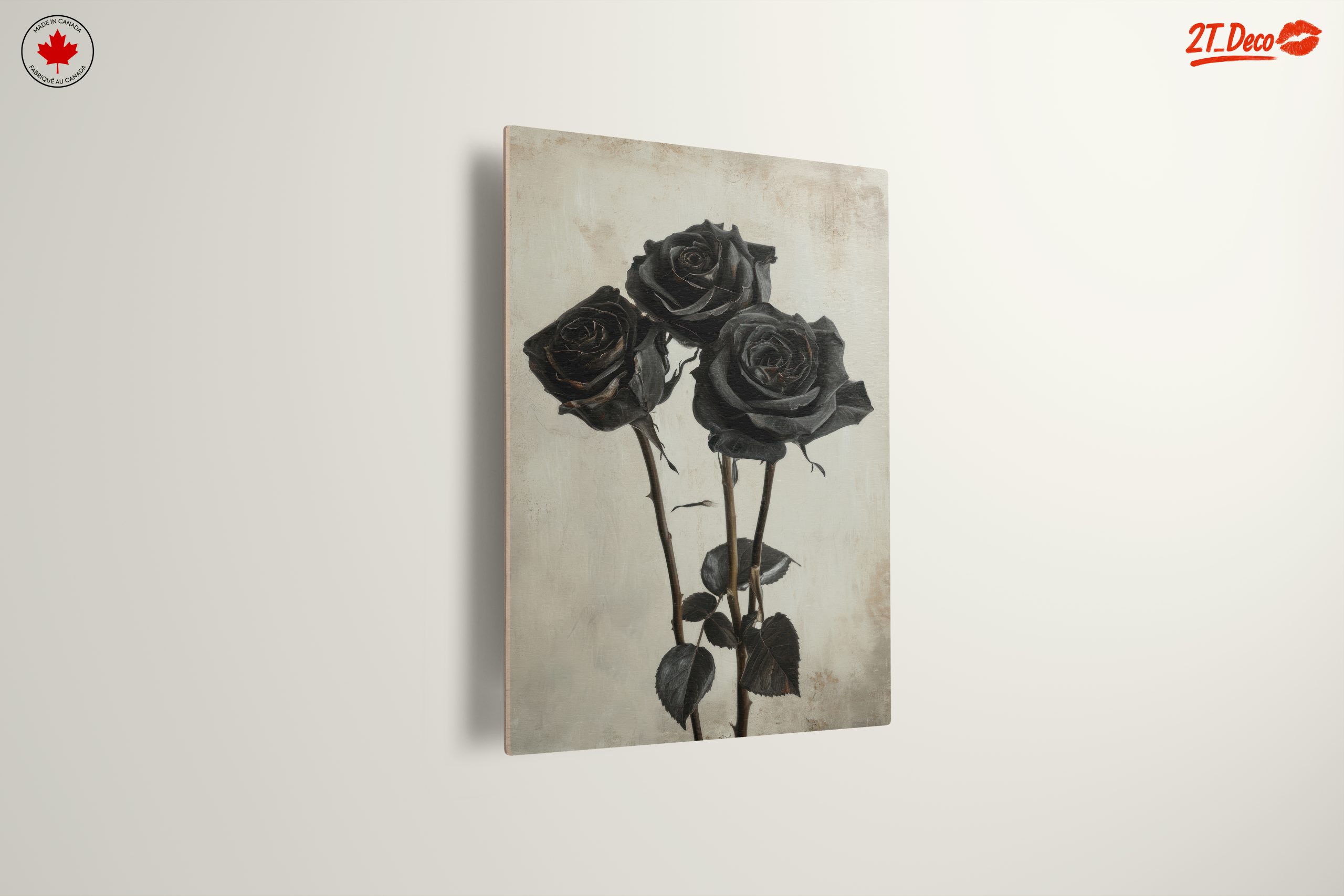 Black Roses Floral Art - Image 13