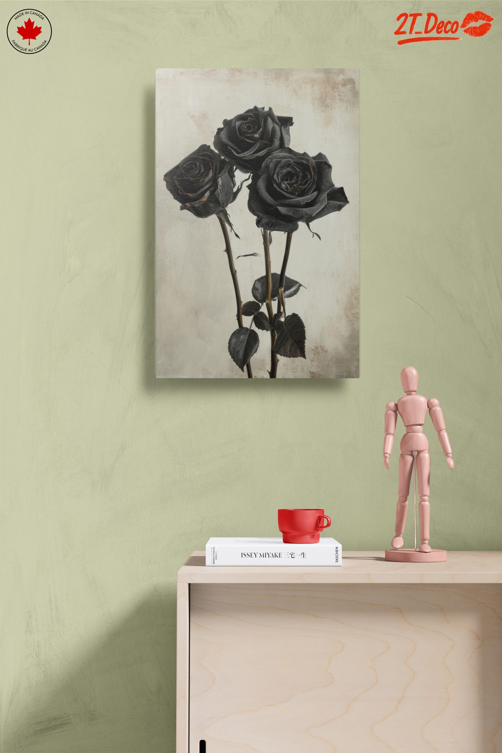 Black Roses Floral Art - Image 14