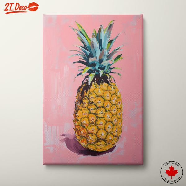 Vibrant Abstract Pineapple Art
