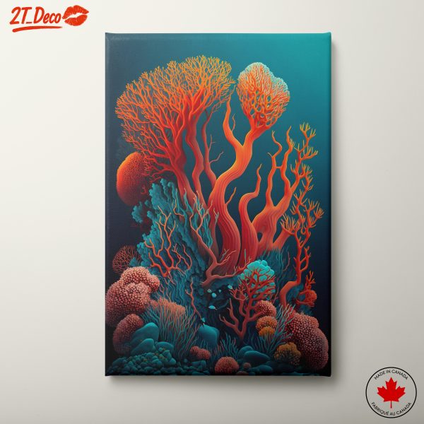 Vivid Abstract Marine Life Art