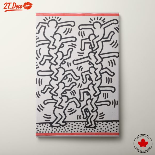 Dynamic Contemporary Pop Art with Abstract Figures