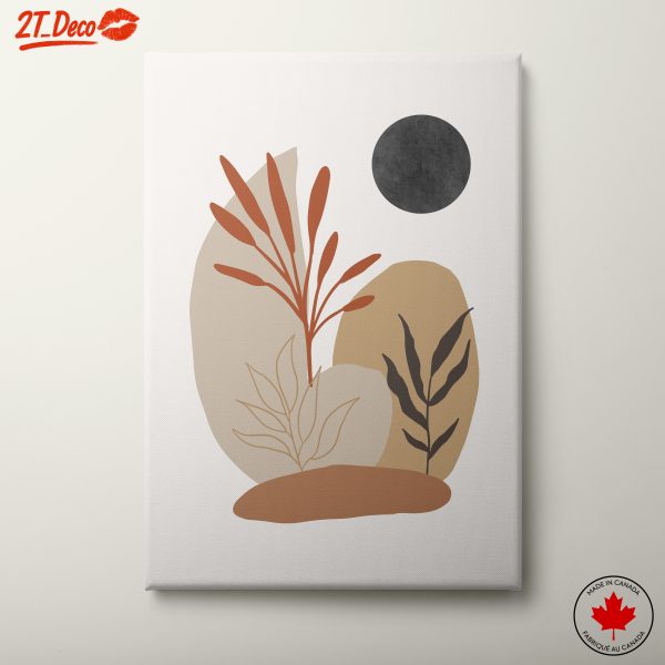 Contemporary Botanical Abstract Composition