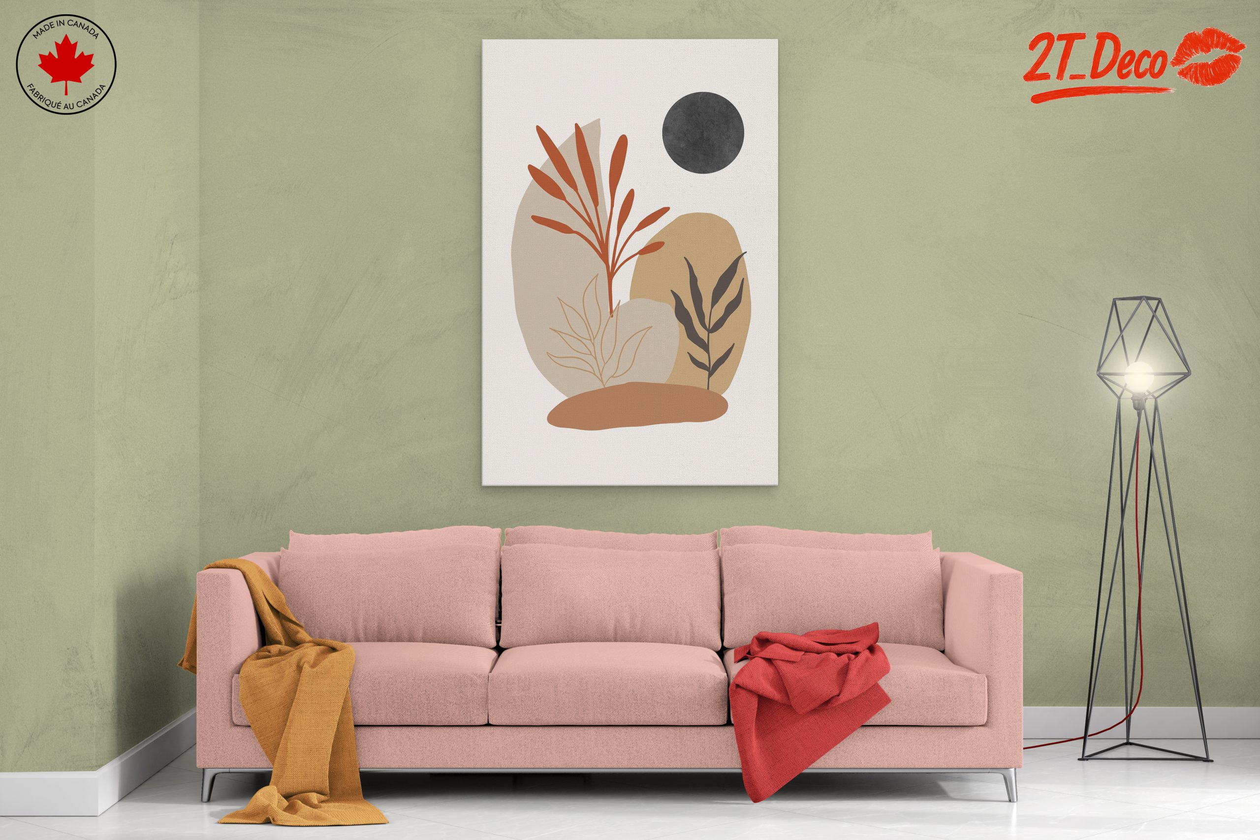 Contemporary Botanical Abstract Composition - Image 2