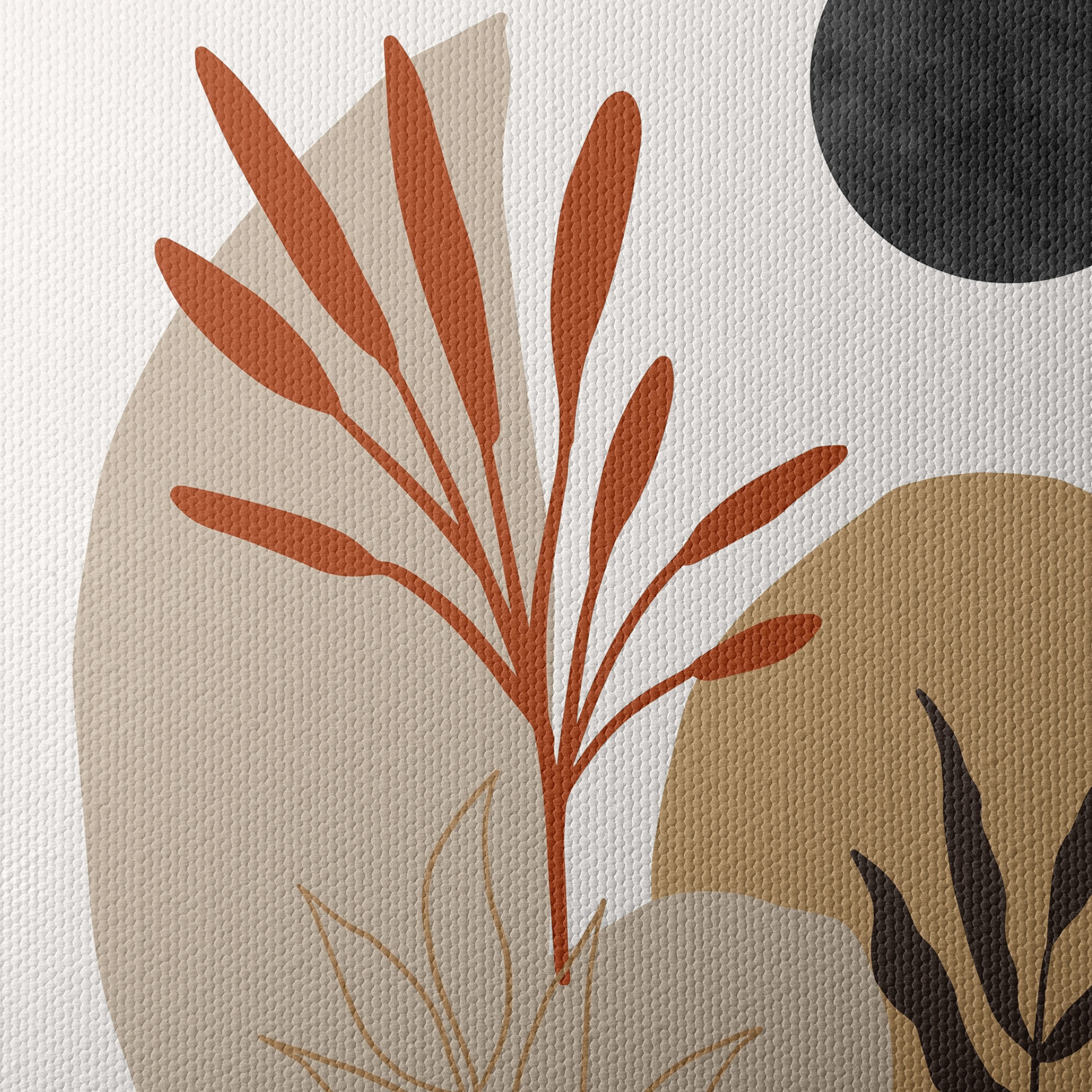 Contemporary Botanical Abstract Composition - Image 4