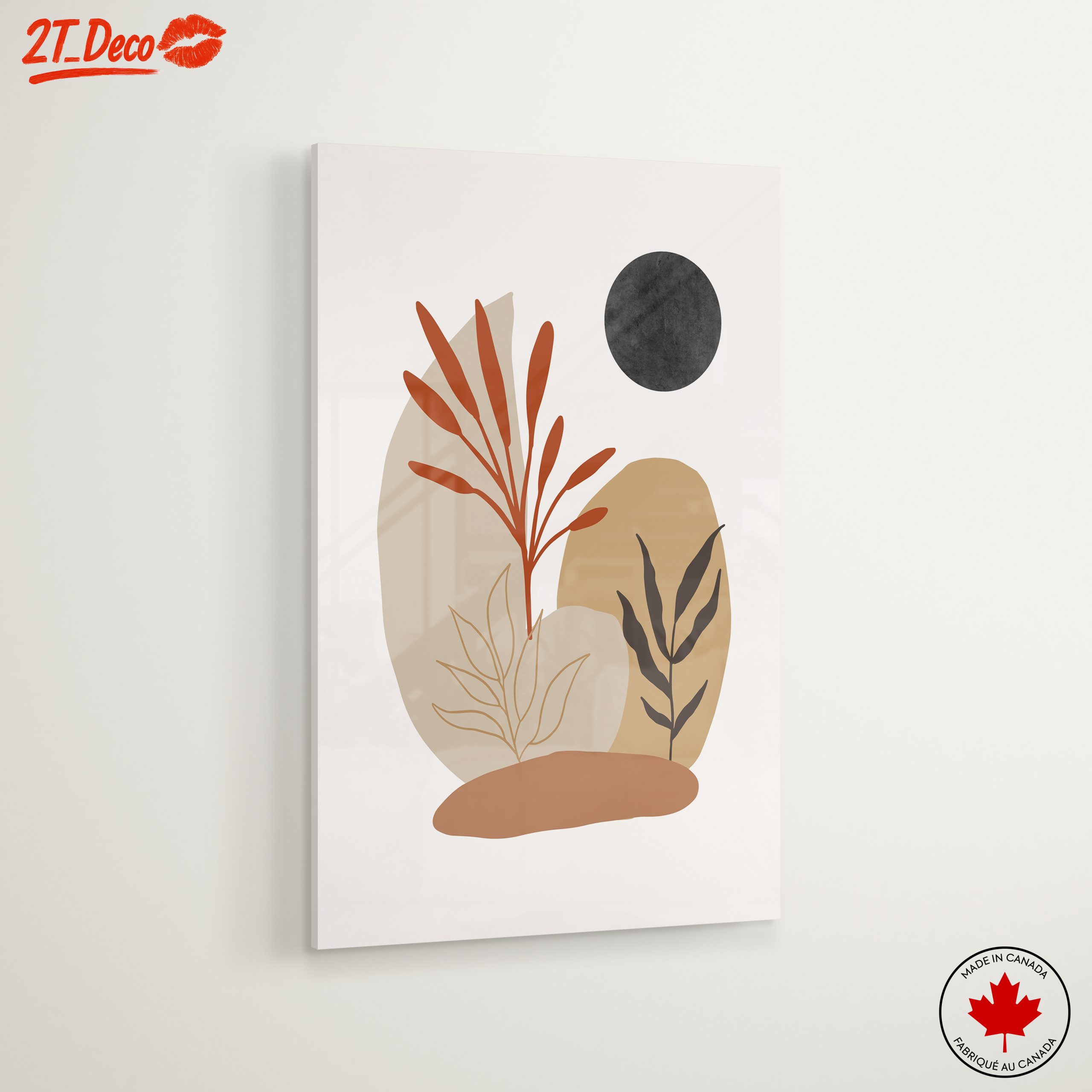 Contemporary Botanical Abstract Composition - Image 6