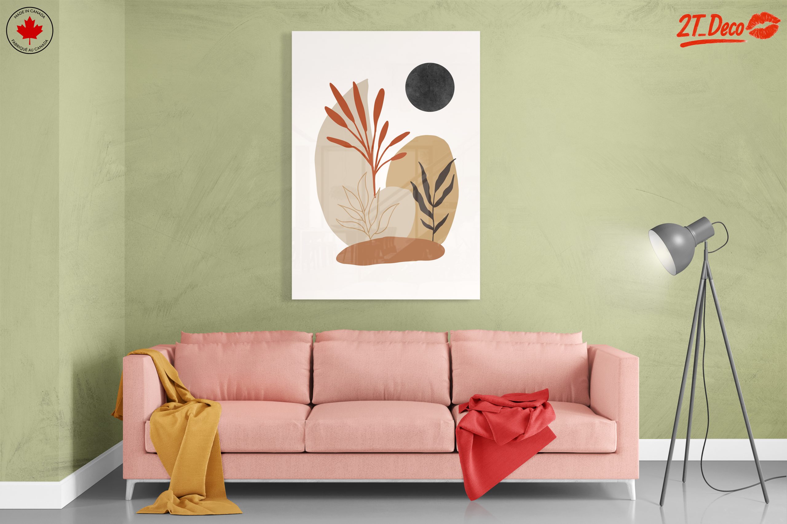 Contemporary Botanical Abstract Composition - Image 7