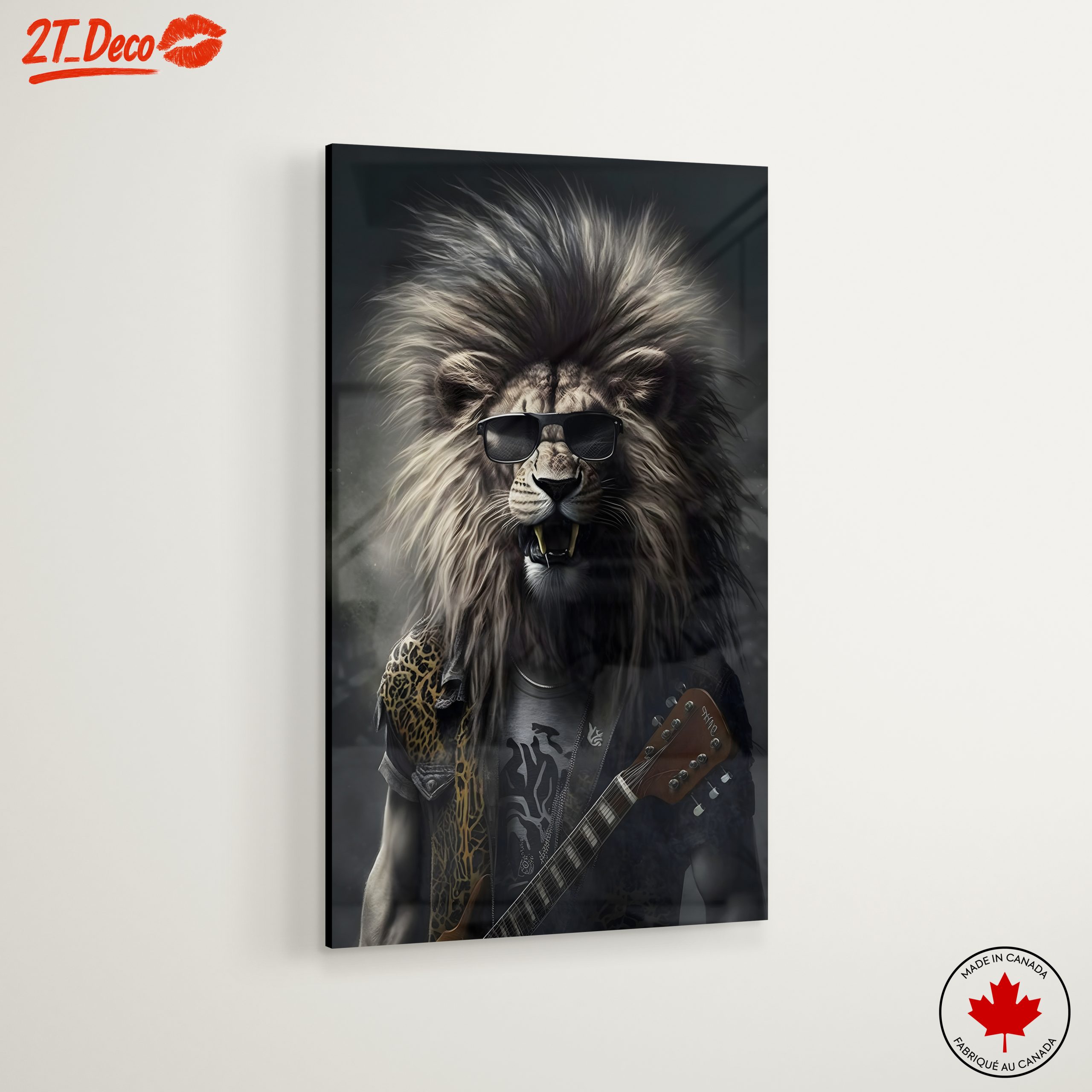 Lion Playing Guitar in Sunglasses - Image 6