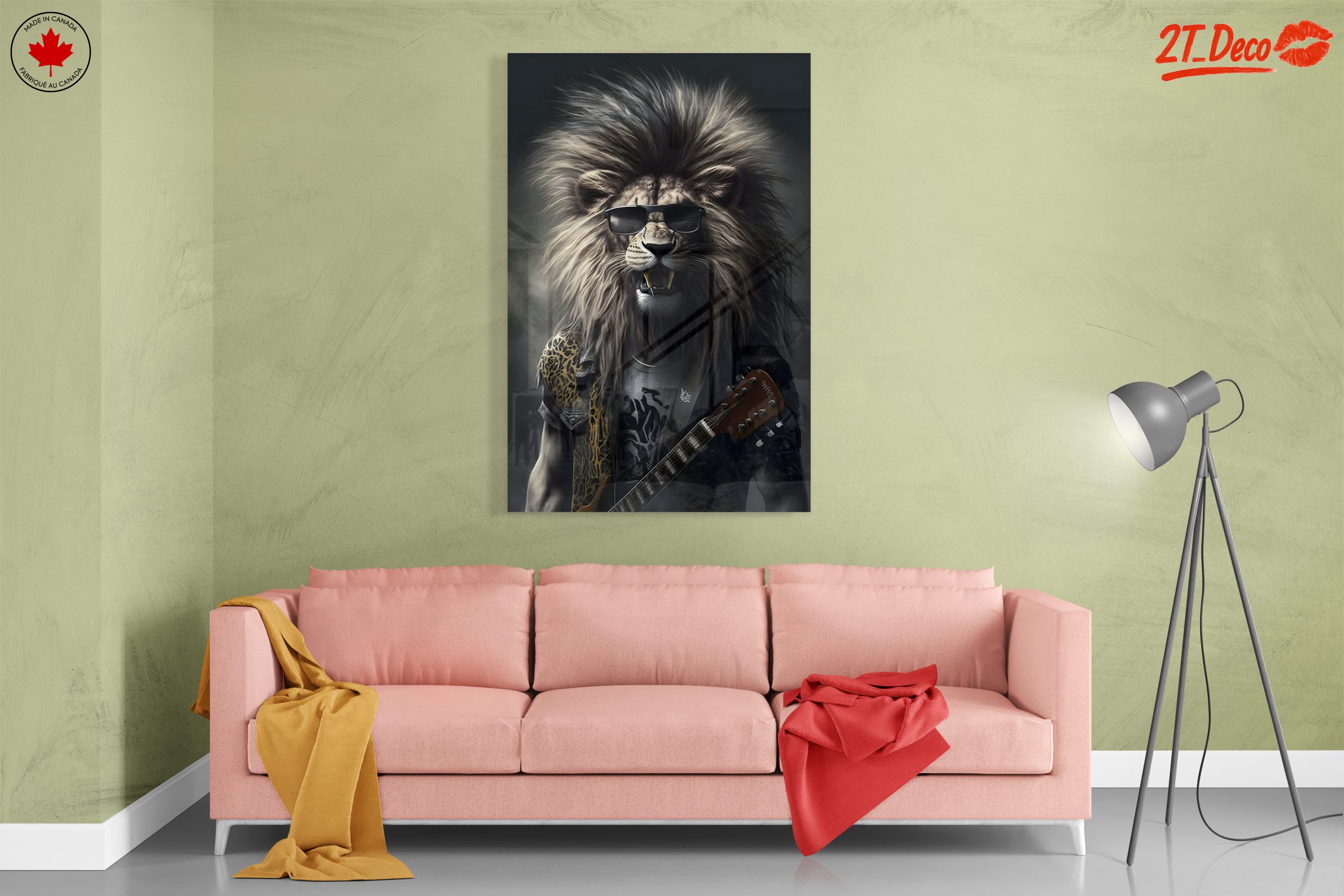 Lion Playing Guitar in Sunglasses - Image 7