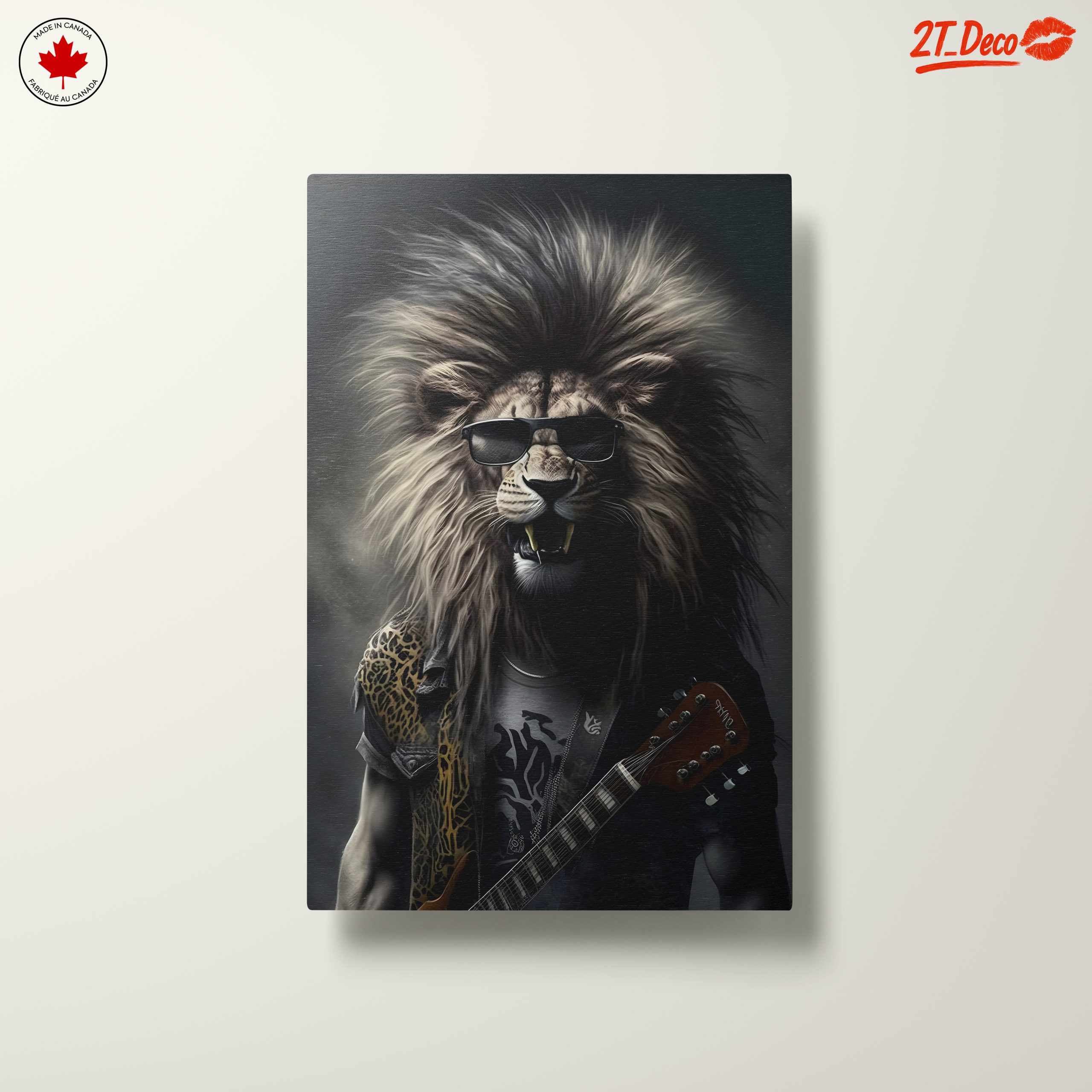 Lion Playing Guitar in Sunglasses - Image 10
