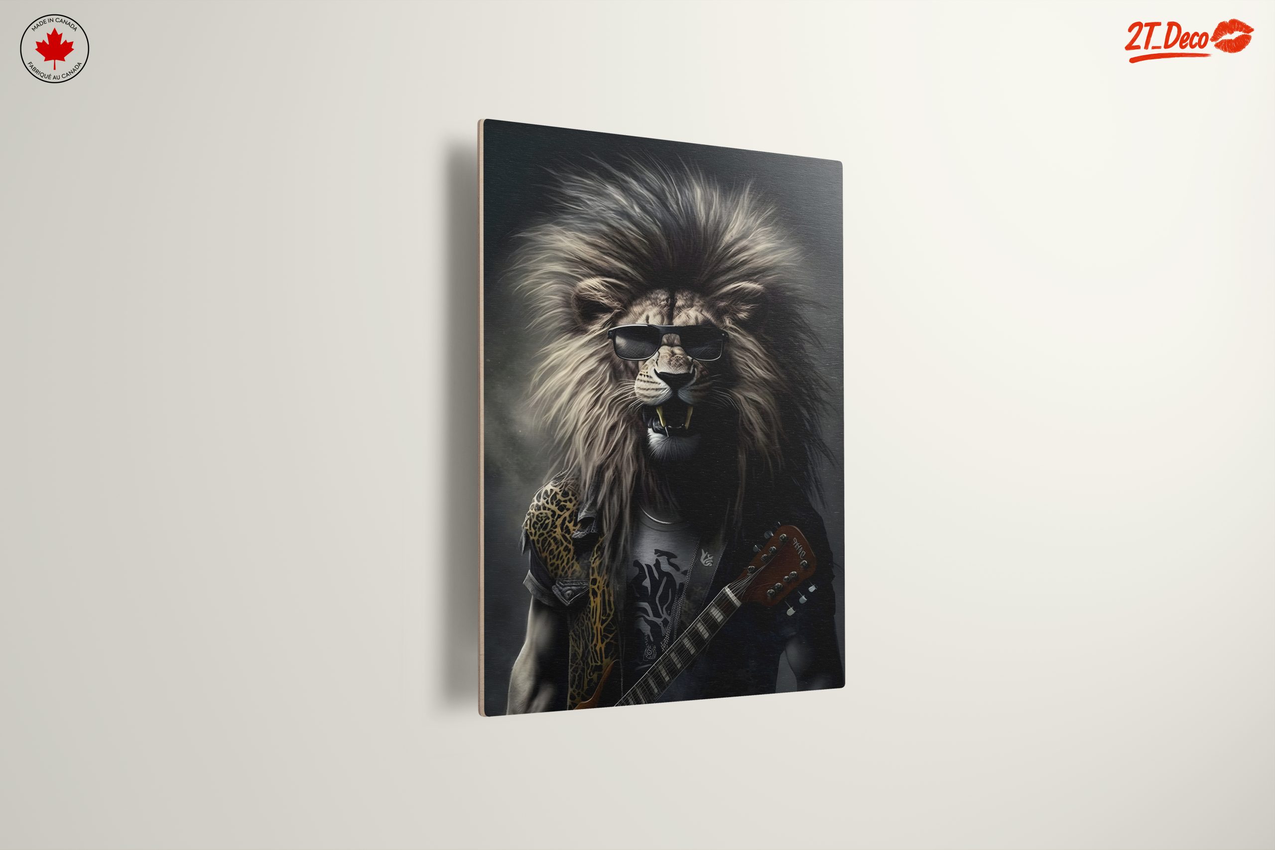 Lion Playing Guitar in Sunglasses - Image 13