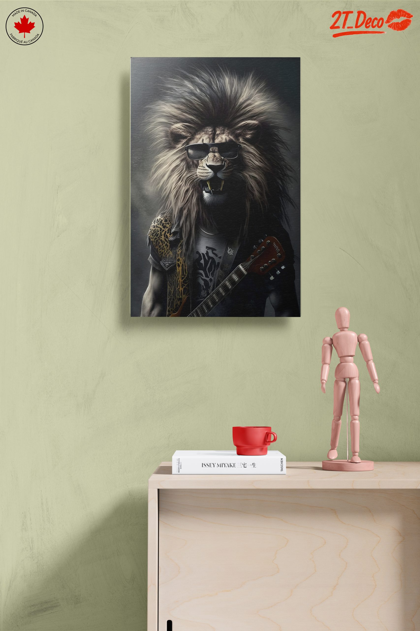 Lion Playing Guitar in Sunglasses - Image 14