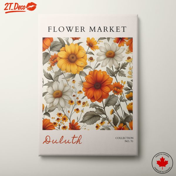 Vibrant Flower Market Art