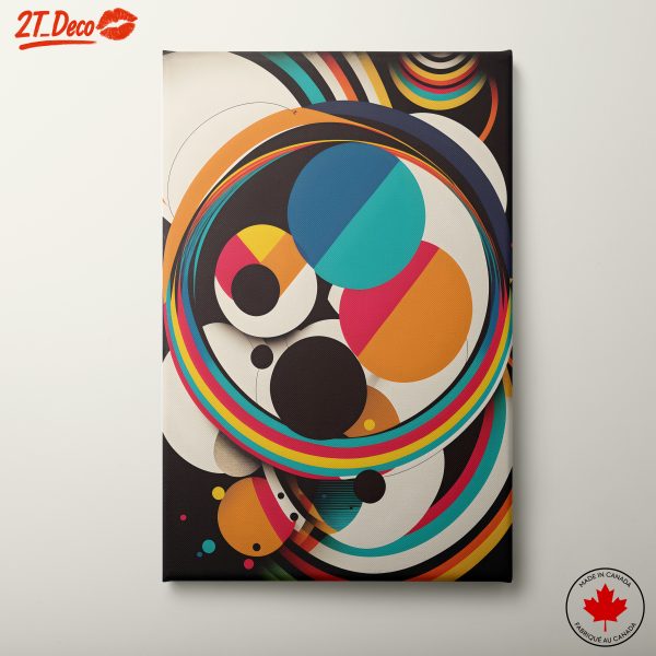 Vibrant Abstract Shapes and Typography
