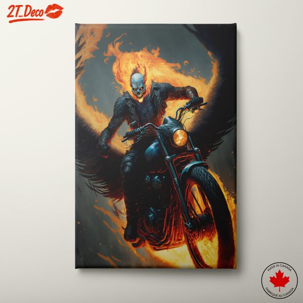 Dramatic Character Portrait of a Fiery Rider