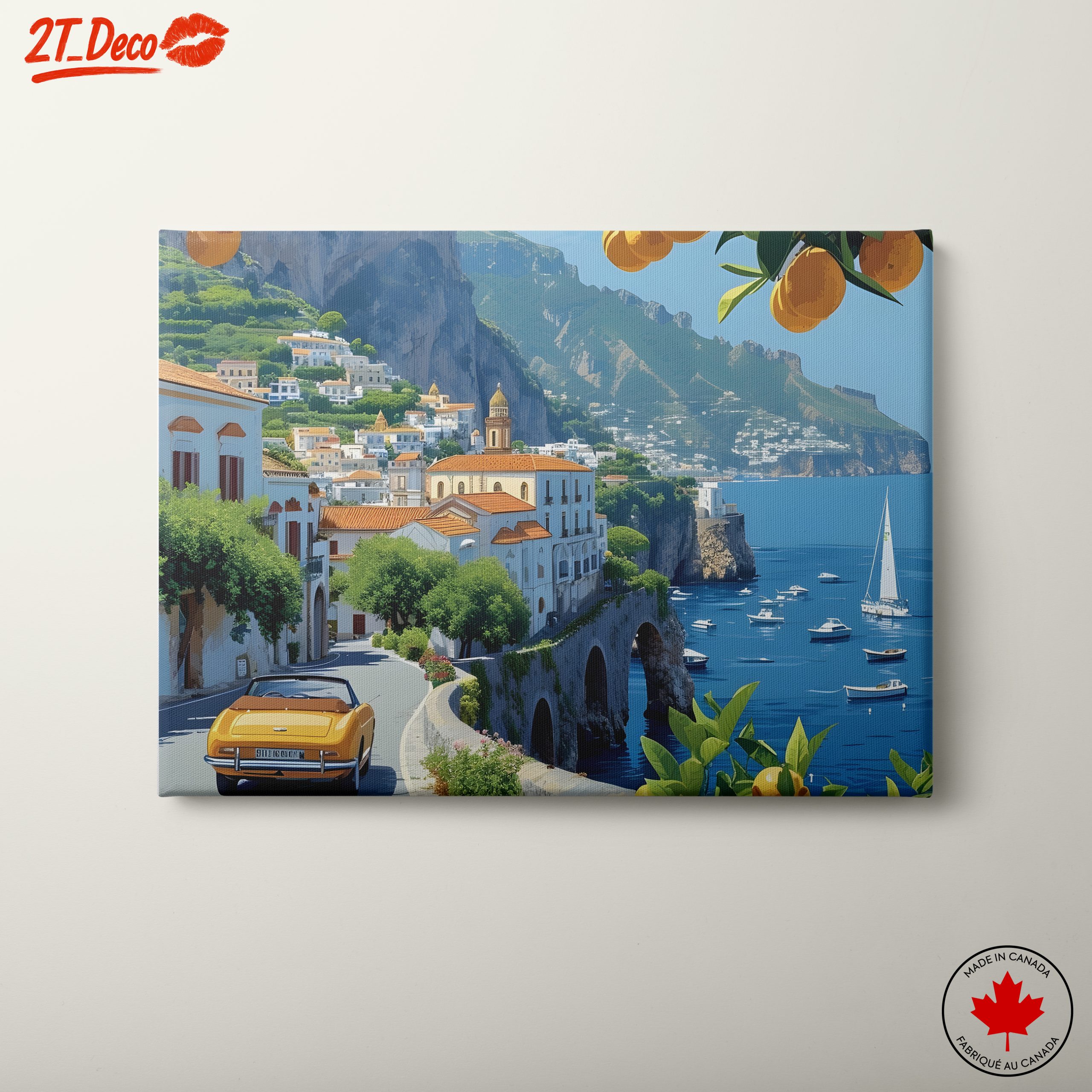 Charming Coastal Drive Through Mediterranean Village