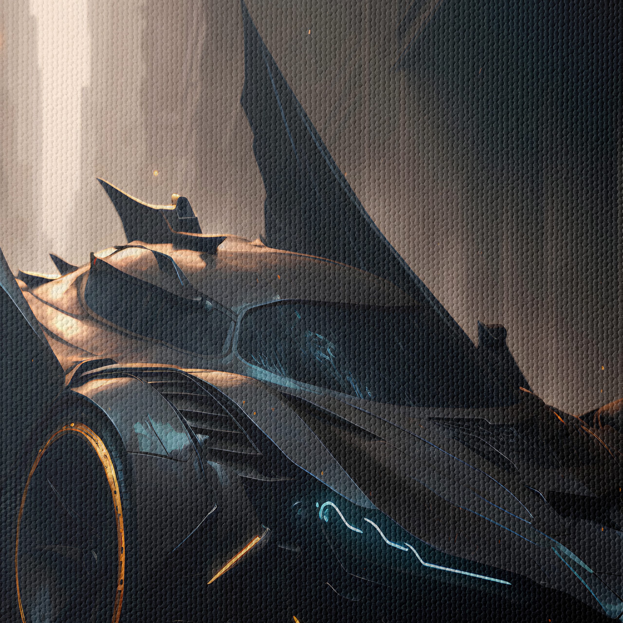 Futuristic Batmobile in Urban Setting - Image 4