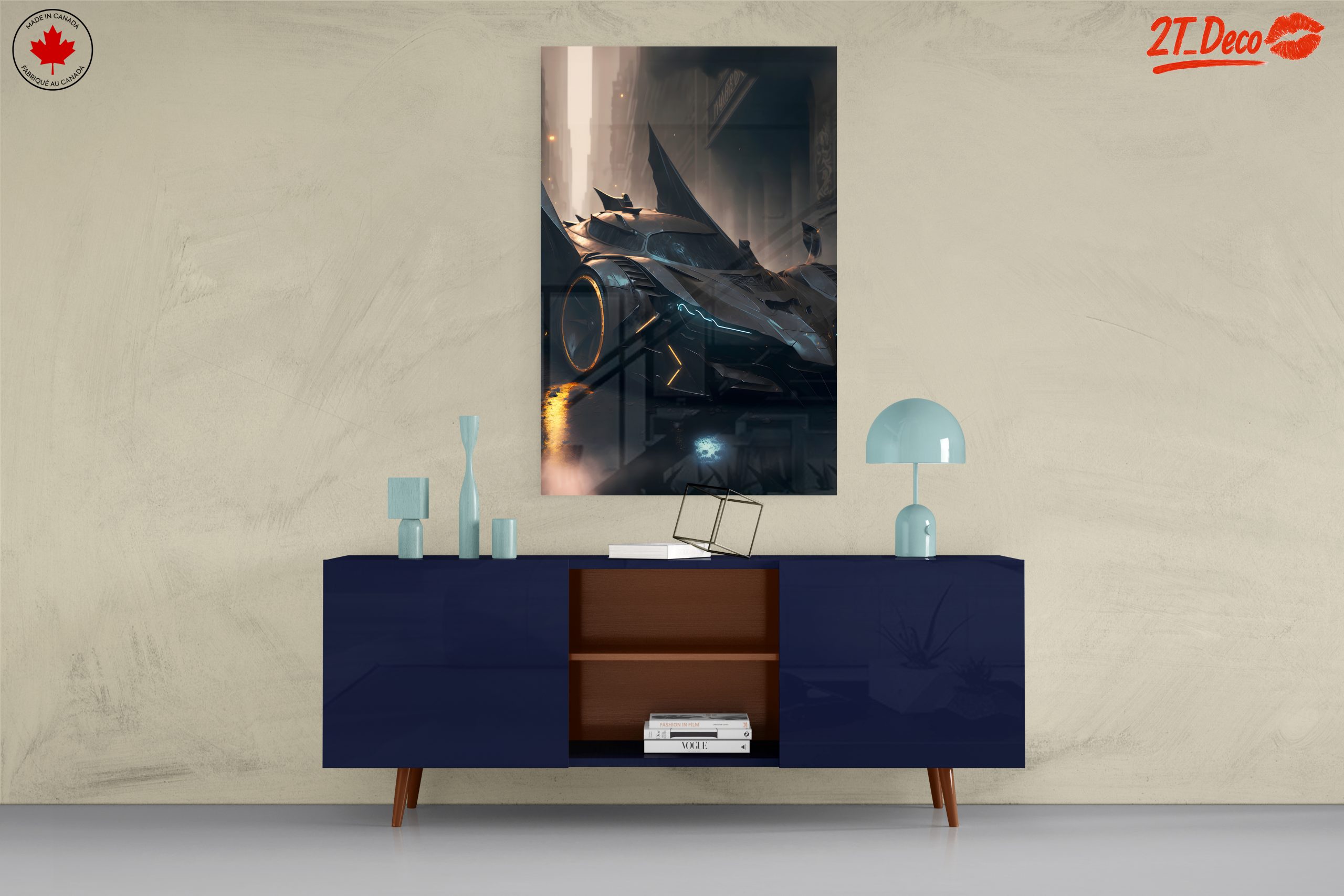 Futuristic Batmobile in Urban Setting - Image 8