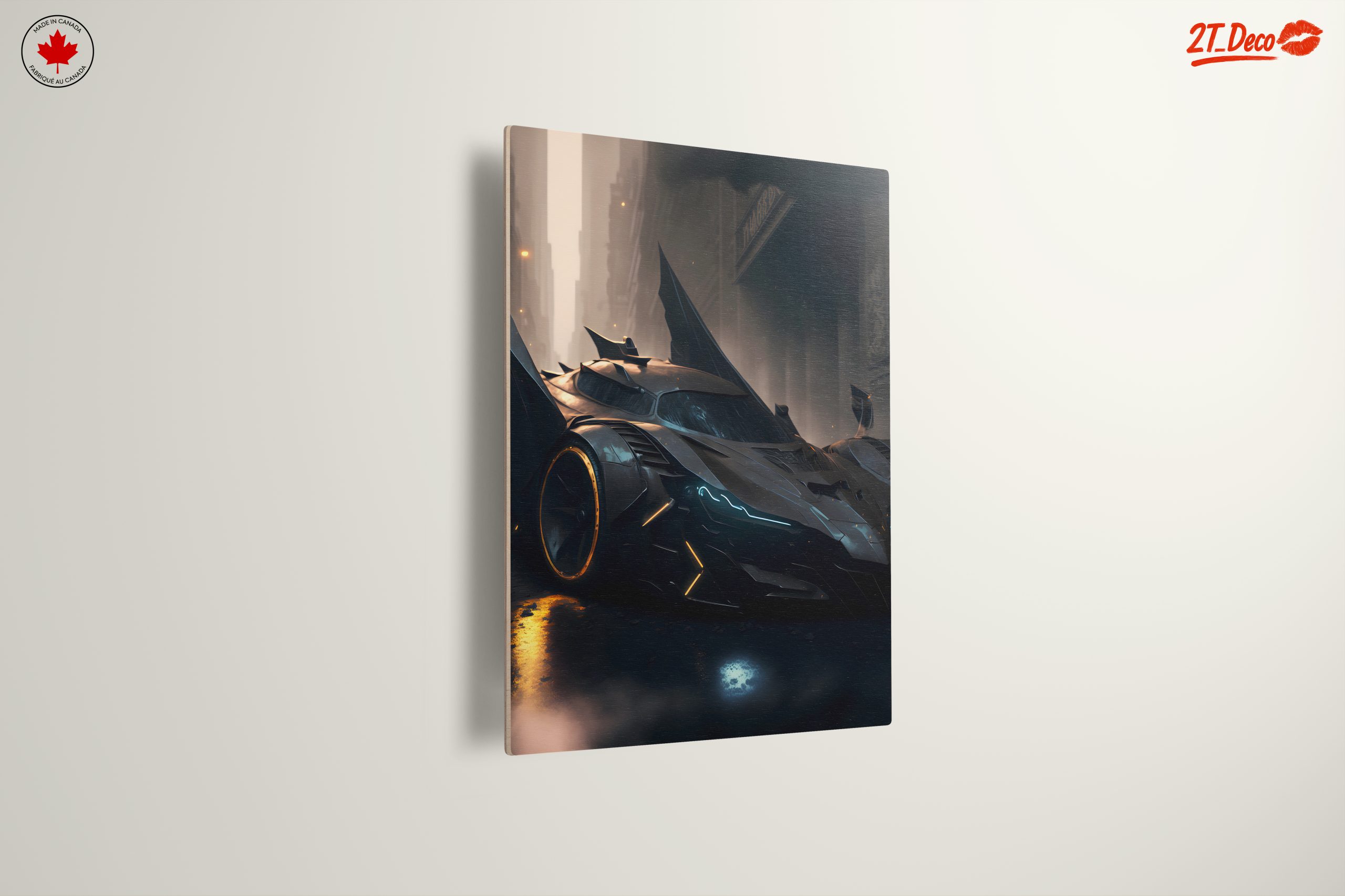 Futuristic Batmobile in Urban Setting - Image 13