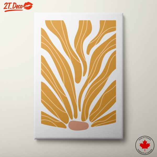 Flowing Abstract Art Design in Warm Tones