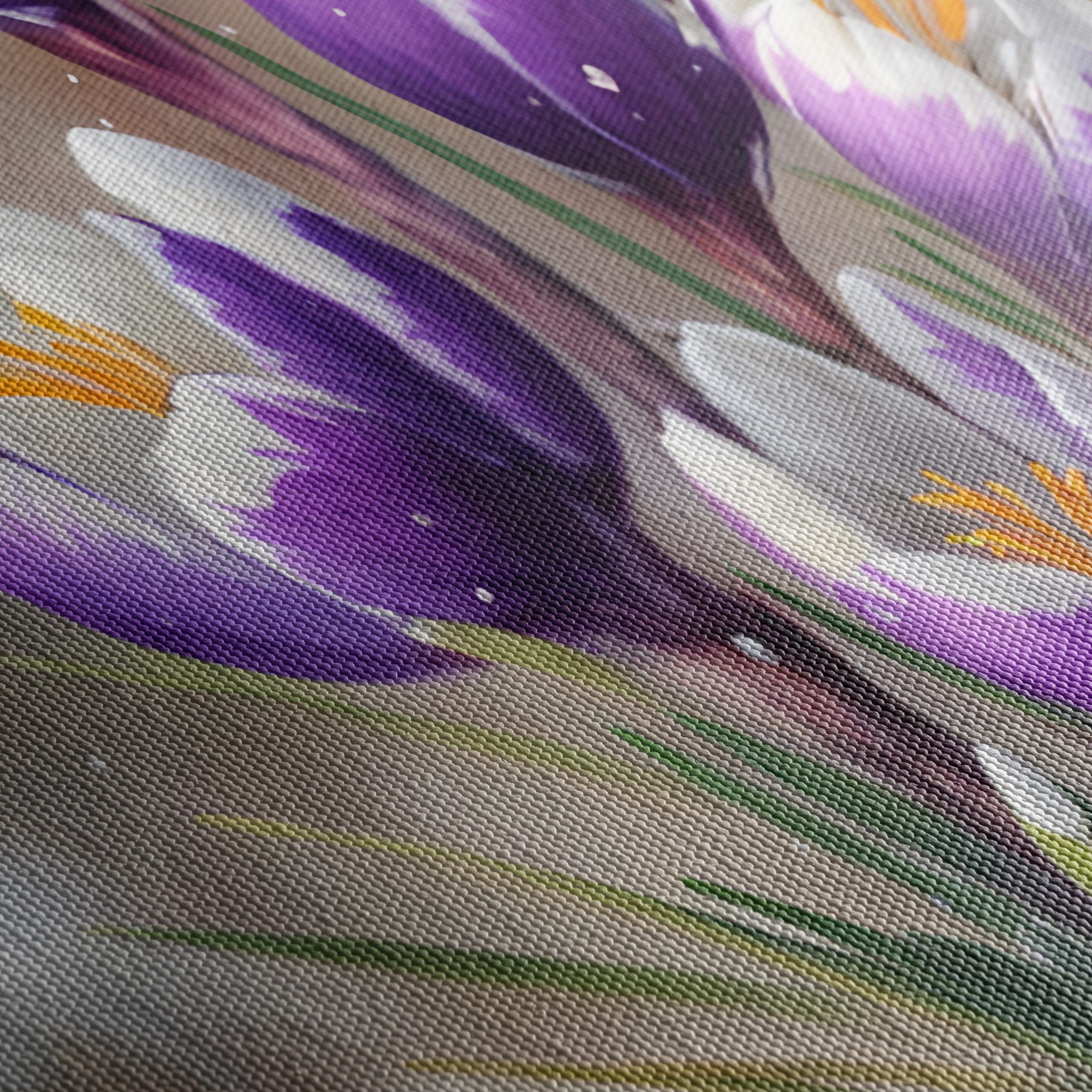 Vibrant Crocus Flowers in Snow - Image 5